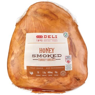 H-E-B Deli Honey-Smoked Turkey Breast, Sandwich Sliced, Avg. 0.5 lb