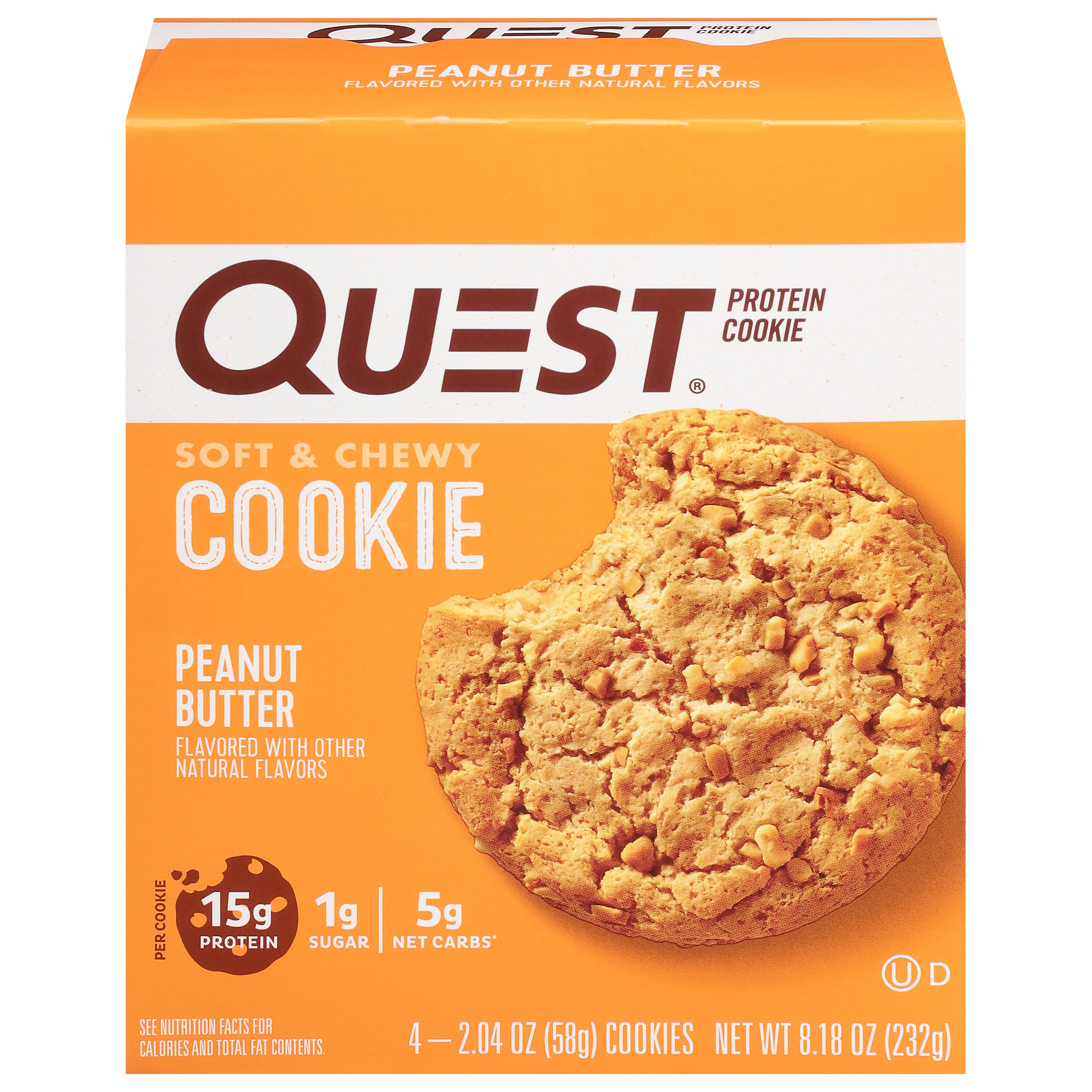 Quest 15g protein cookies peanut butter shop granola snack bars