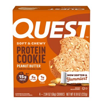 Quest 15g Protein Cookies - Peanut Butter