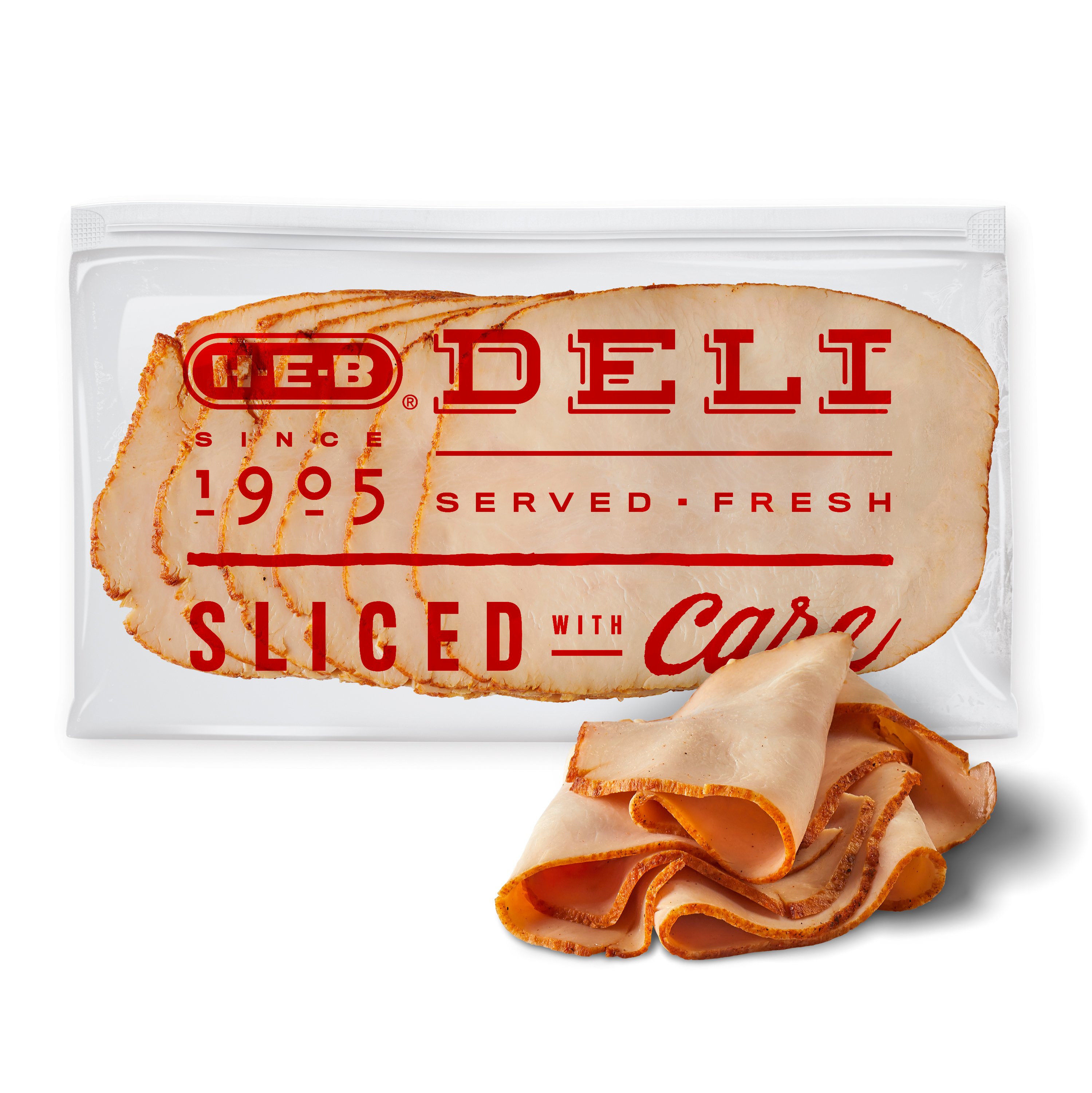 H-E-B Deli Cajun-Style Fried Turkey Breast, Sandwich Sliced, Avg. 0.5 lb