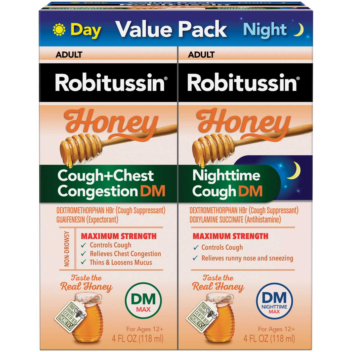 Robitussin Day & Night Cough + Chest Congestion DM; image 2 of 8