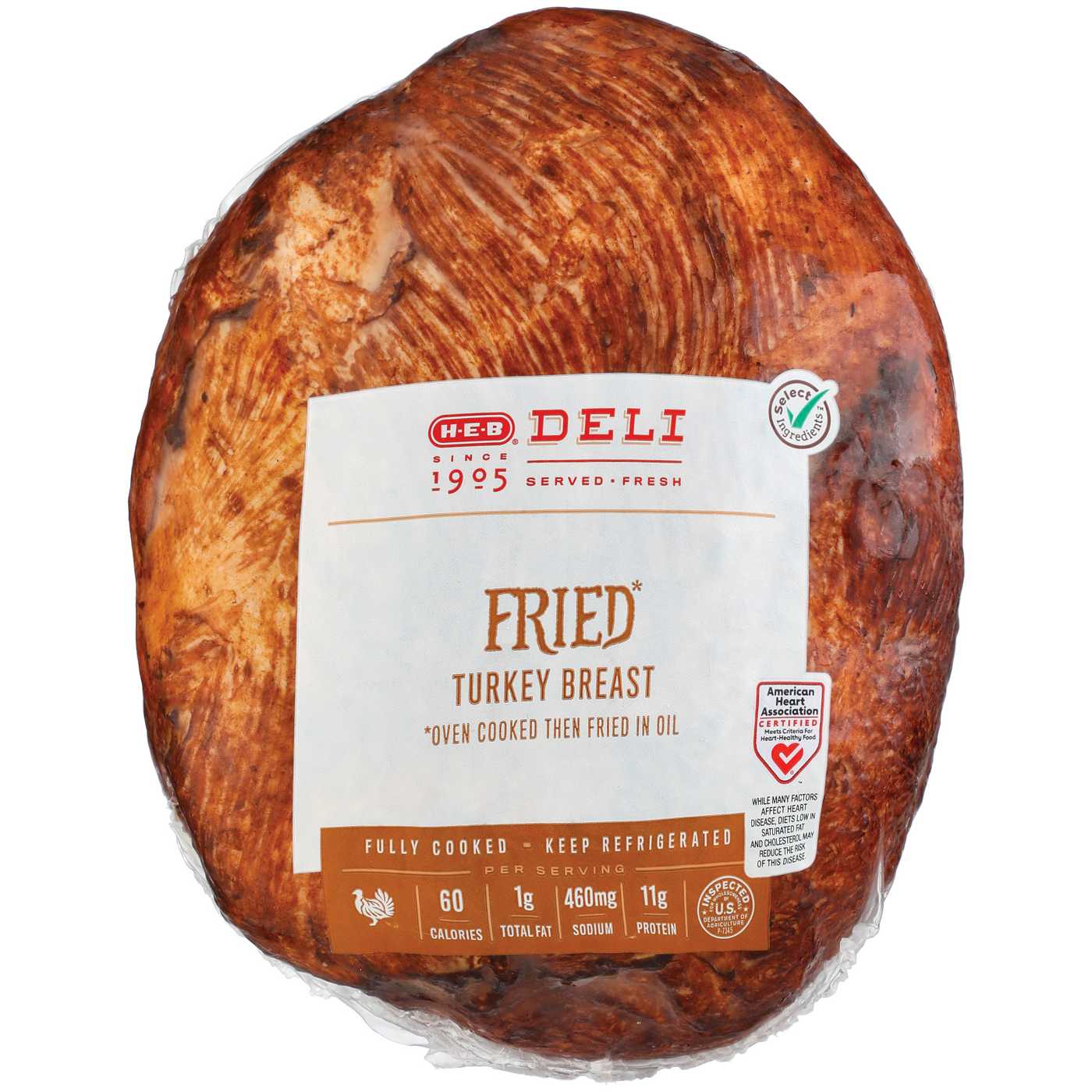 H-E-B Deli Fried Turkey Breast, Custom Sliced; image 3 of 3