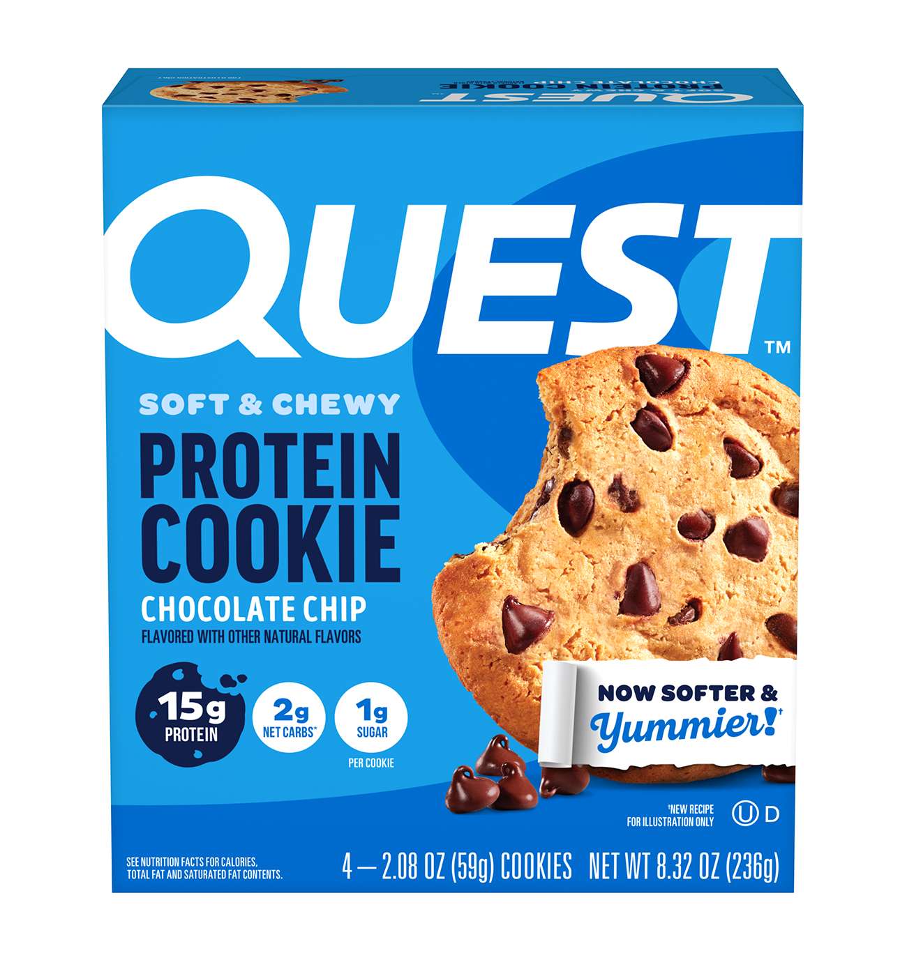 Quest 15g Protein Cookies - Chocolate Chip; image 1 of 3