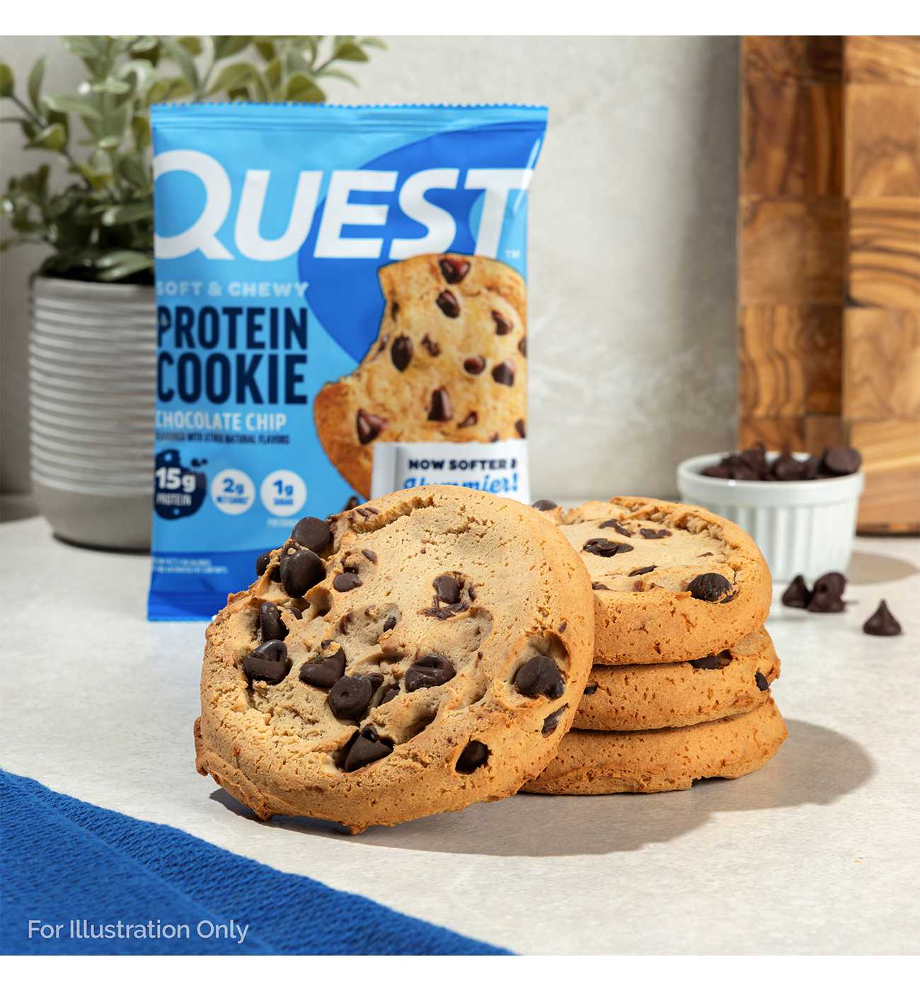 Quest 15g Protein Cookies - Chocolate Chip; image 3 of 3