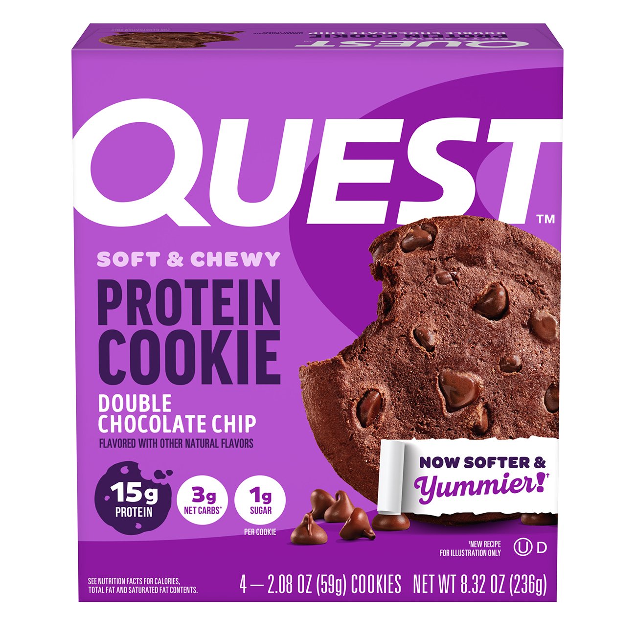 Quest 15g Protein Cookies Double Chocolate Chip Shop Granola