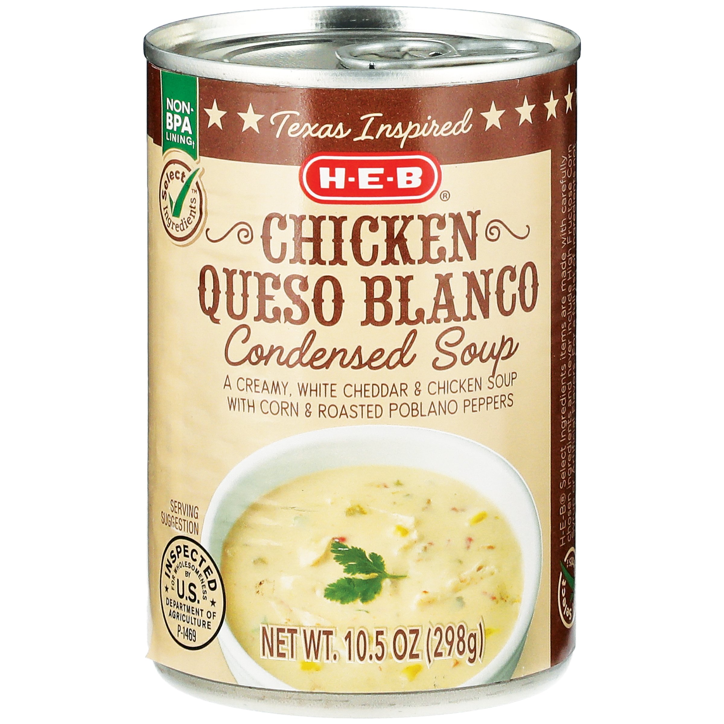 HEB Select Ingredients Chicken Queso Blanco Condensed Soup Shop