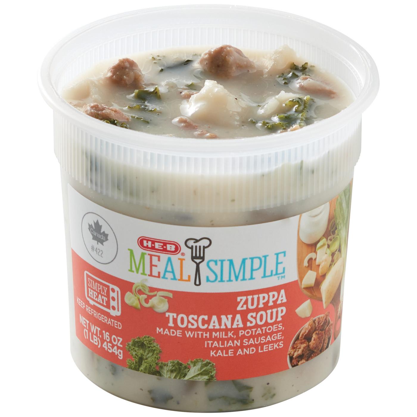 Meal Simple by H-E-B Zuppa Toscana Soup; image 1 of 2