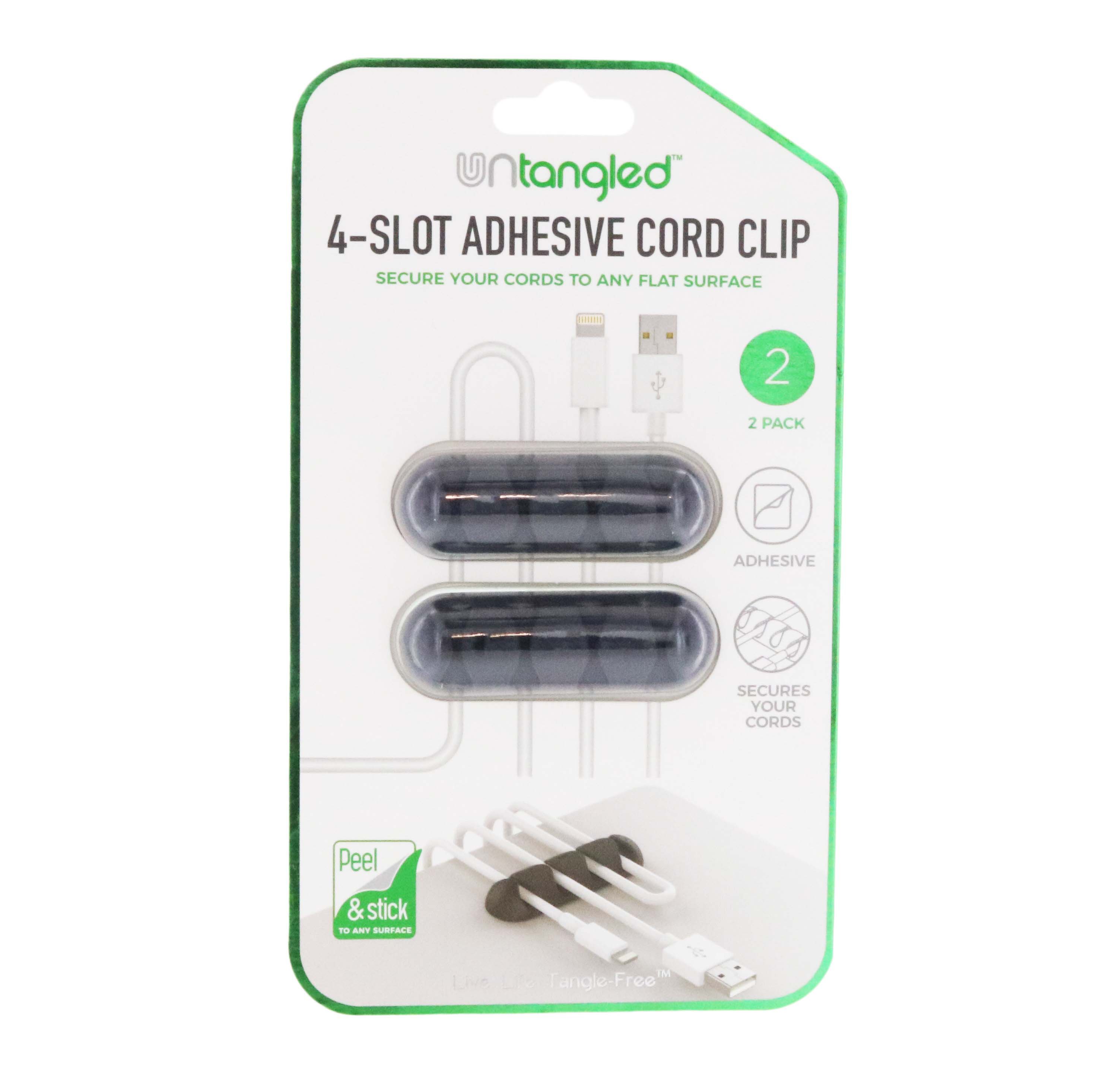 stick on cord clips