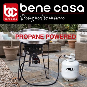 Bene Casa Propane Powered Burner, Stand & Comal - Party Size