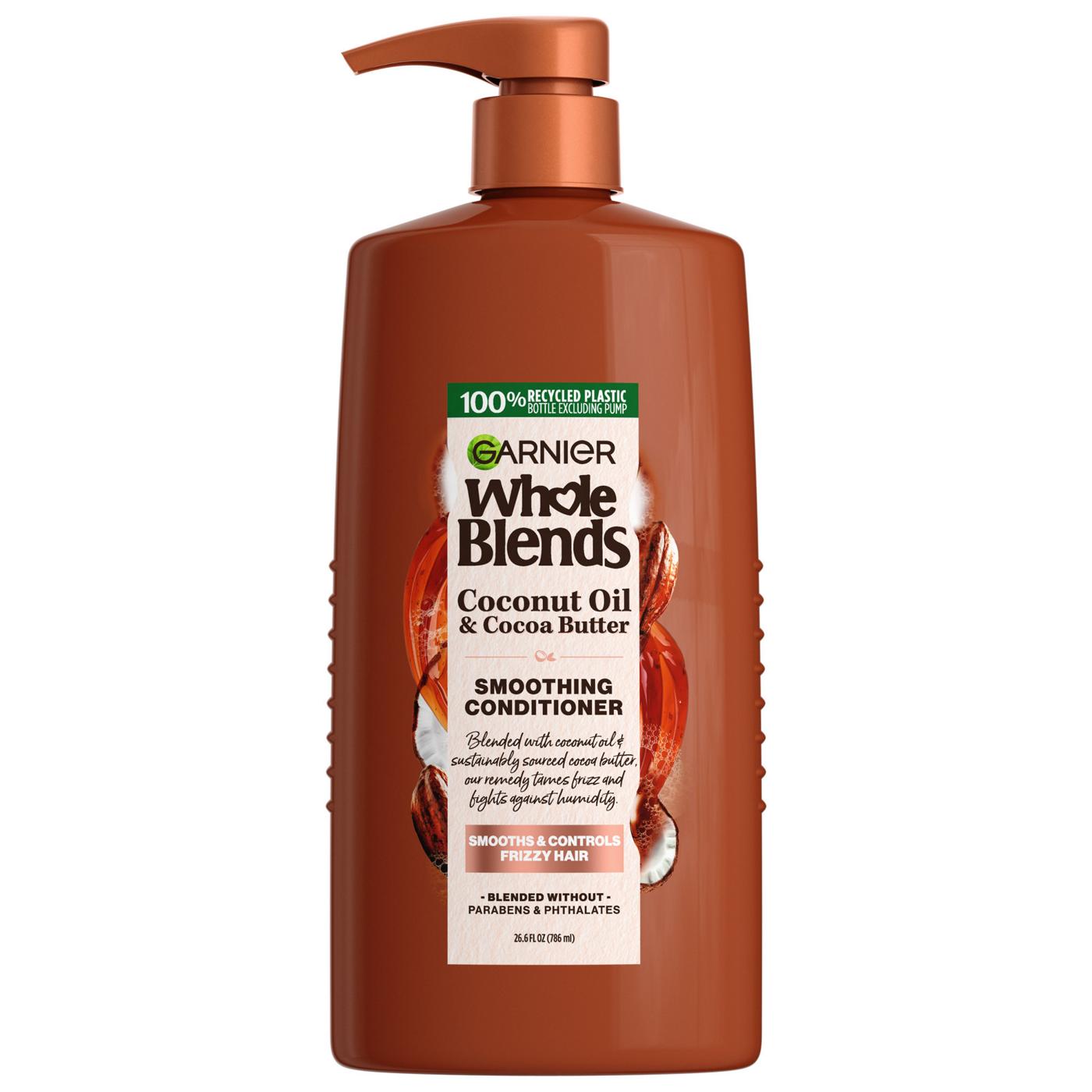 Garnier Whole Blends Smoothing Conditioner, Coconut Oil and Cocoa Butter; image 1 of 12