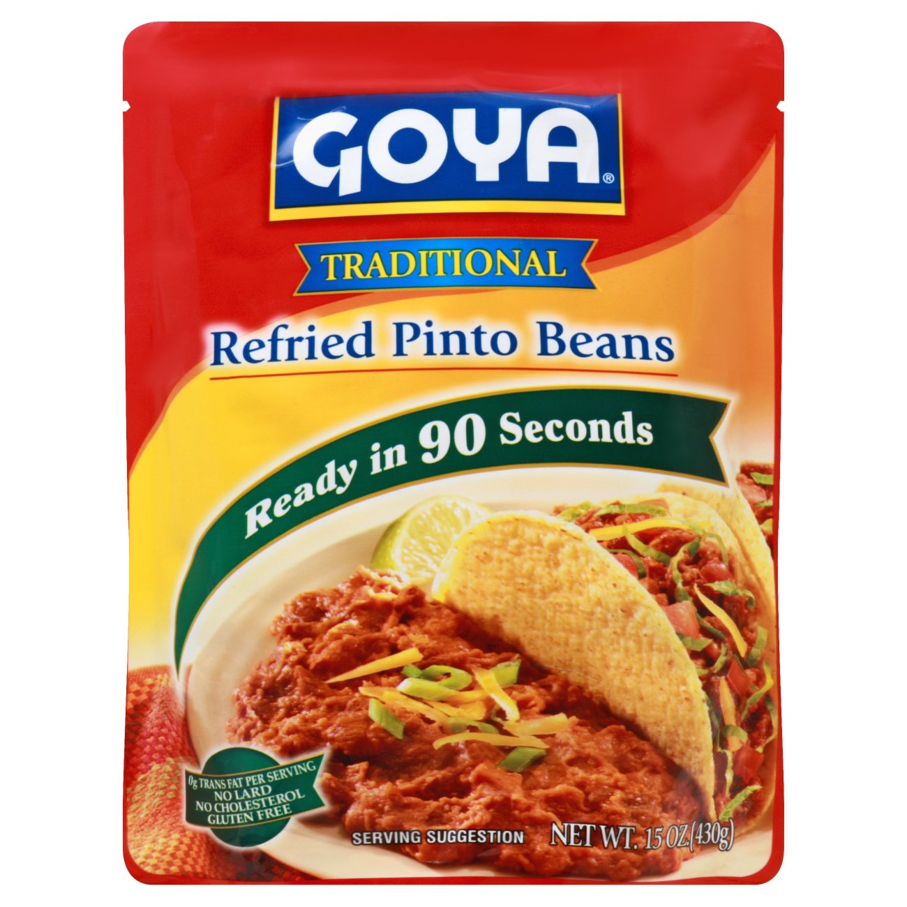 Goya Traditional Refried Pinto Beans Shop Beans And Legumes At H E B