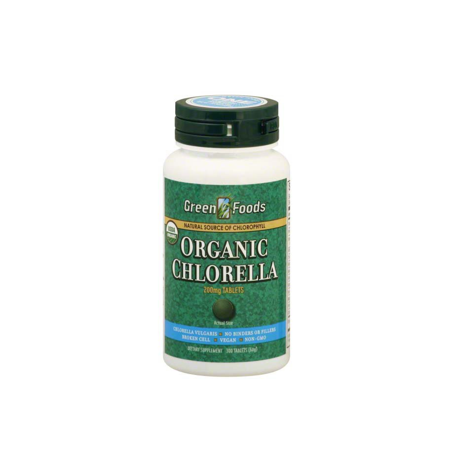 Green Foods Chlorella Tabs, 300 ct