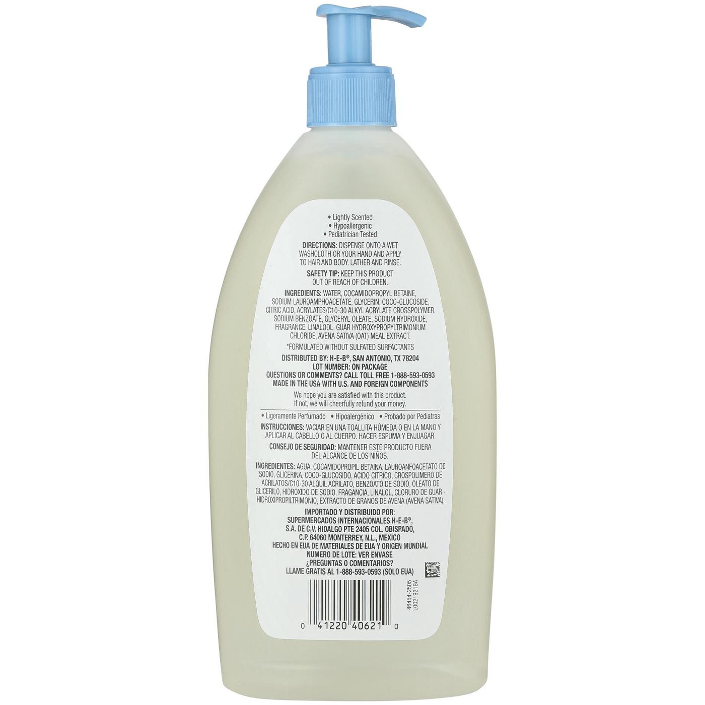 Hill Country Essentials Baby Wash & Shampoo with Oatmeal Extract; image 2 of 2