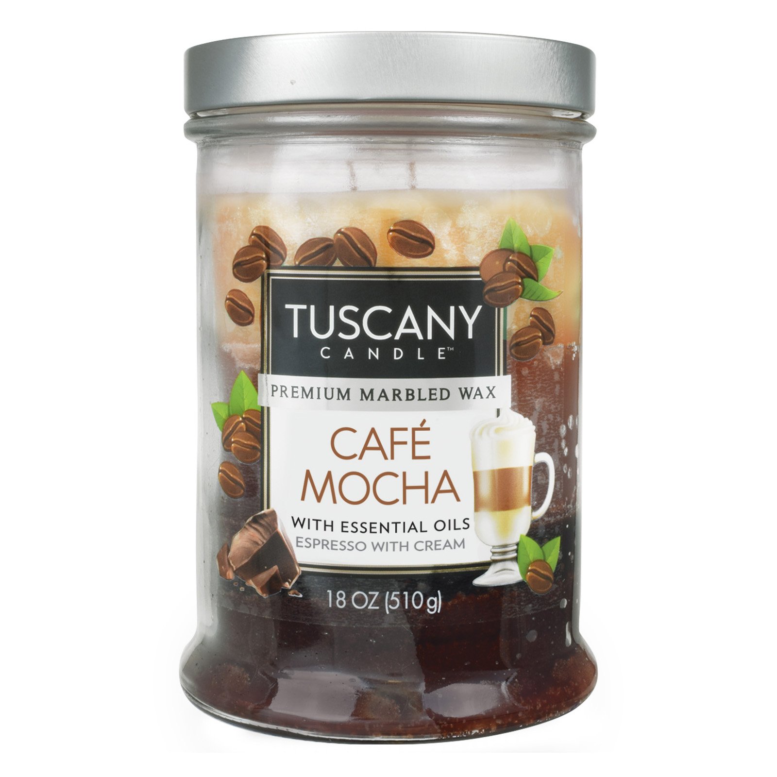 Tuscany Candle Café Mocha Scented Candle with Essential Oils Shop