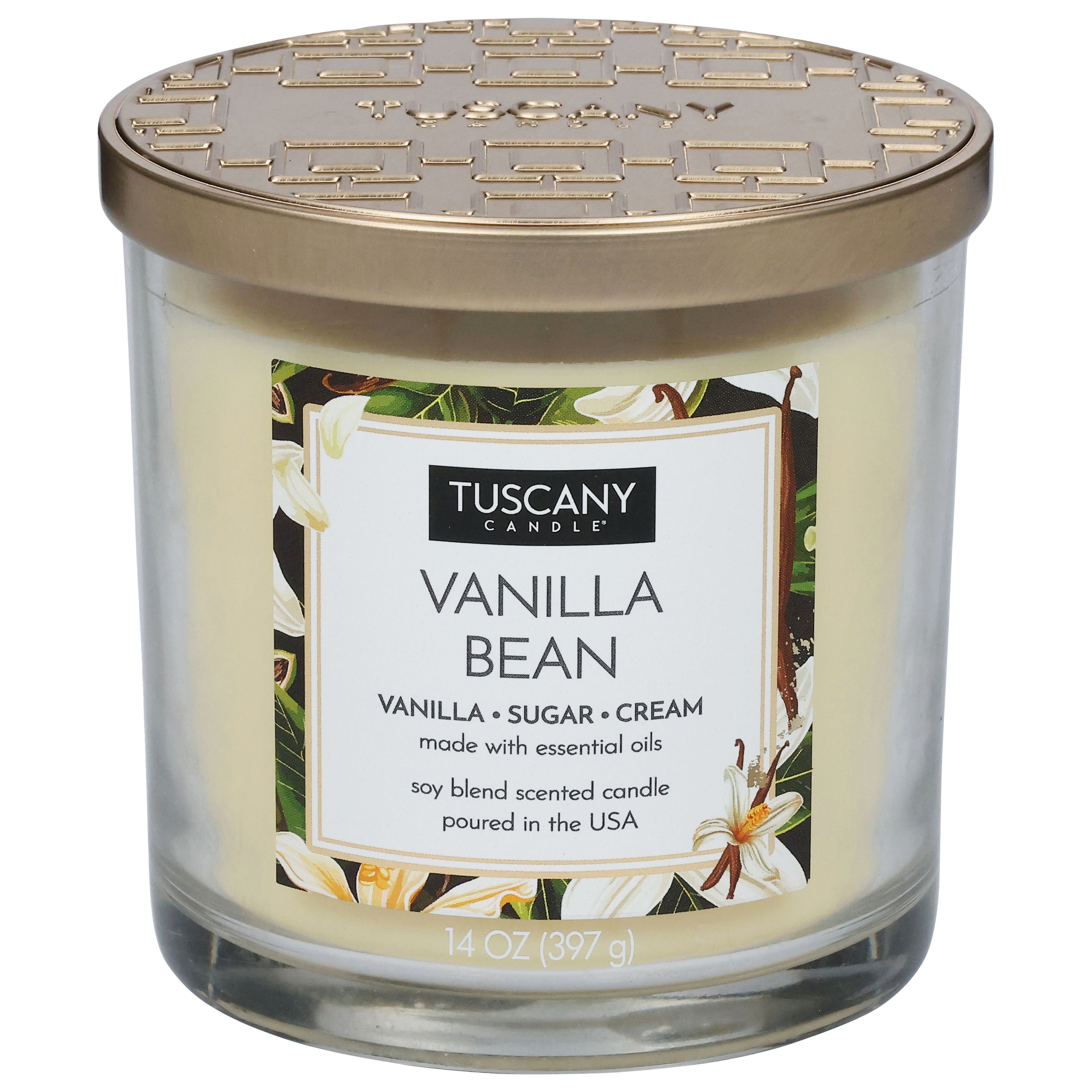 Tuscany Candle Vanilla Bean Scent Premium Satin Wax Collection Shop