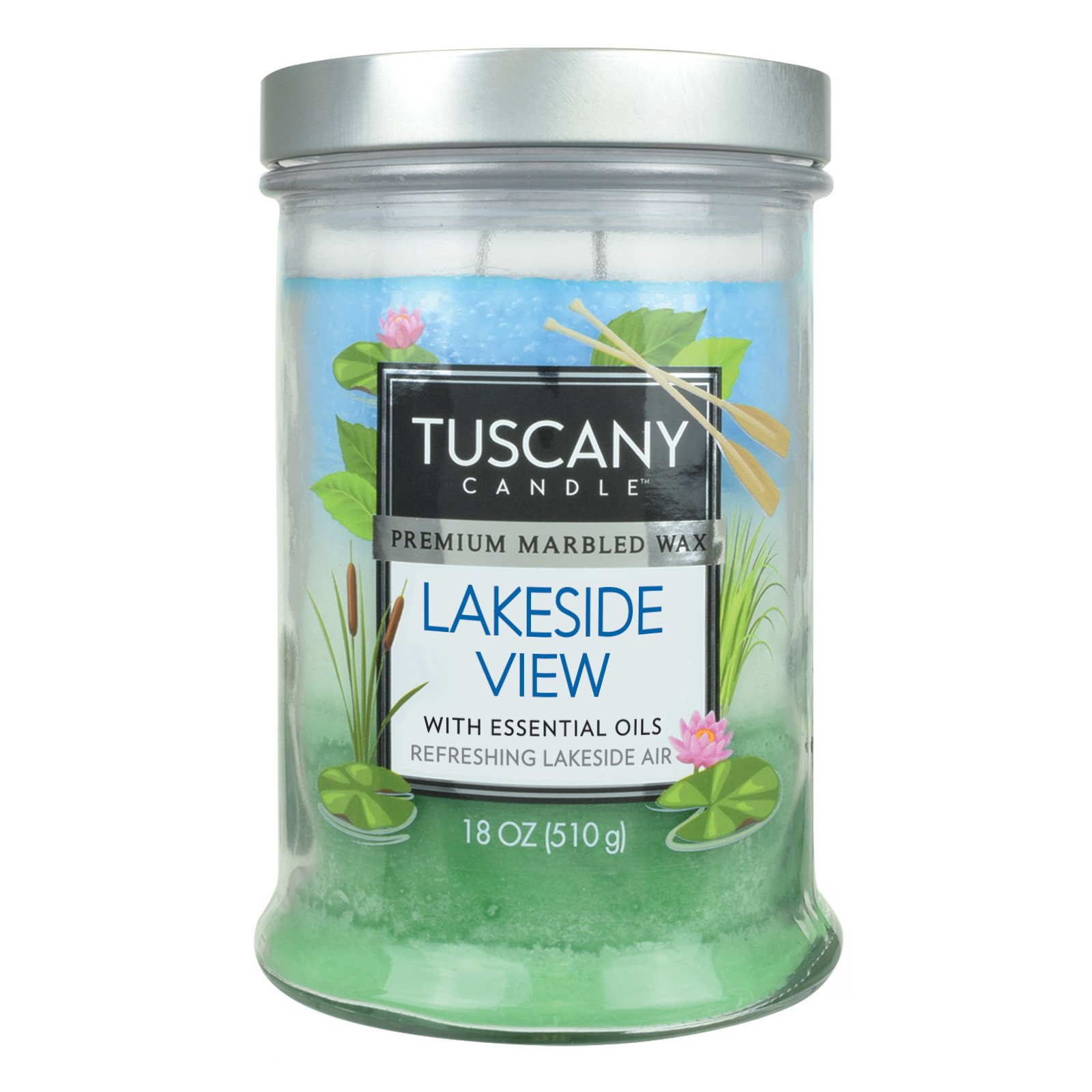 Tuscany Candle Lakeside View Triple Pour Premium Marbled Wax Collection