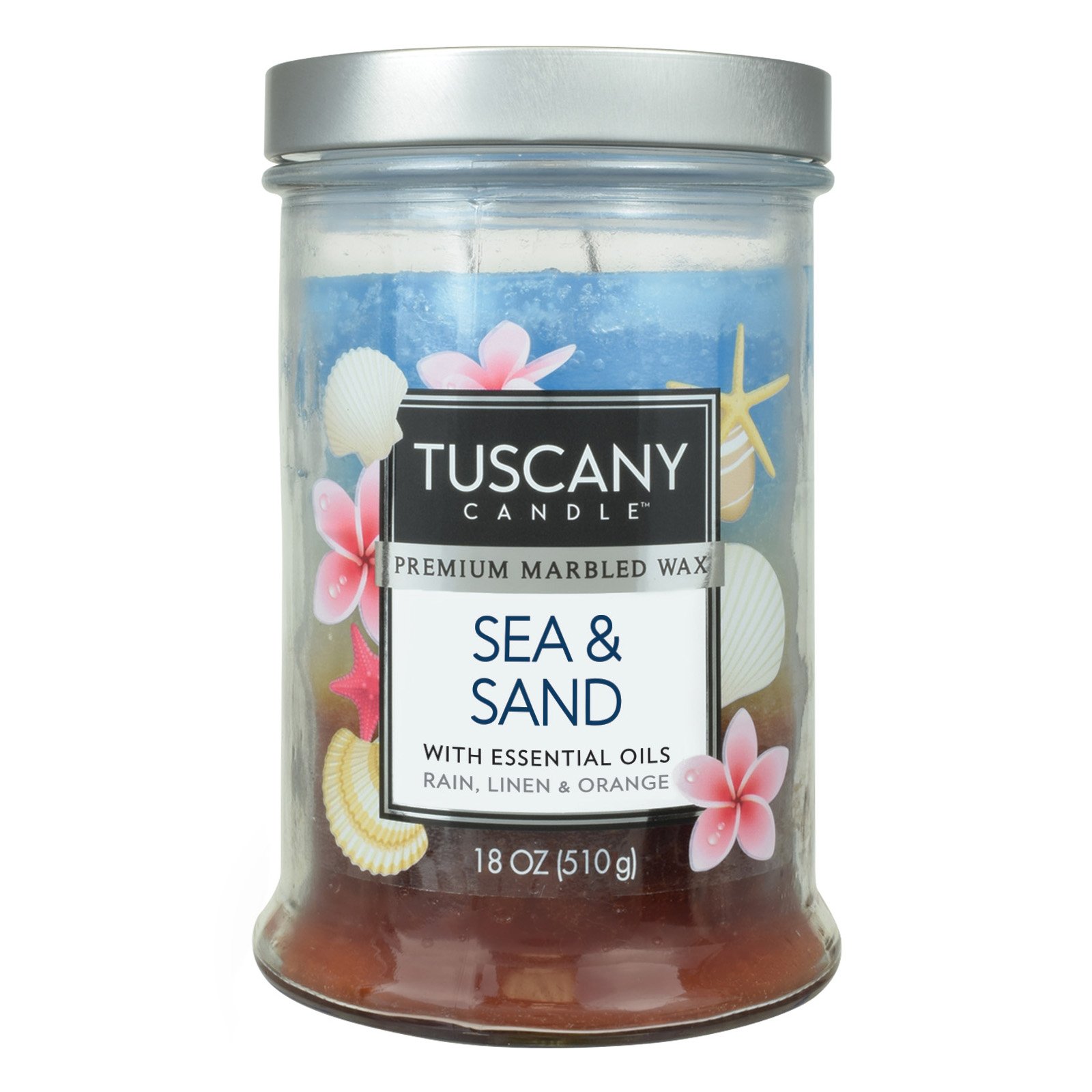 Tuscany Candle Sea & Sand Scented Candle with Essential