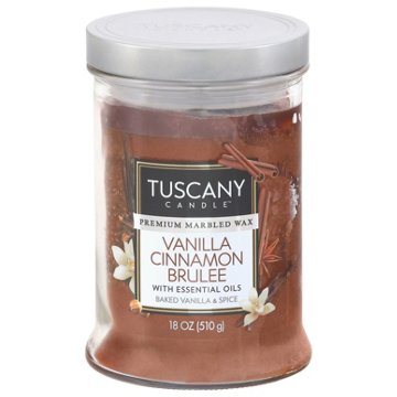 Tuscany Candle Vanilla Cinnamon Brulee Scented Candle, 18 oz