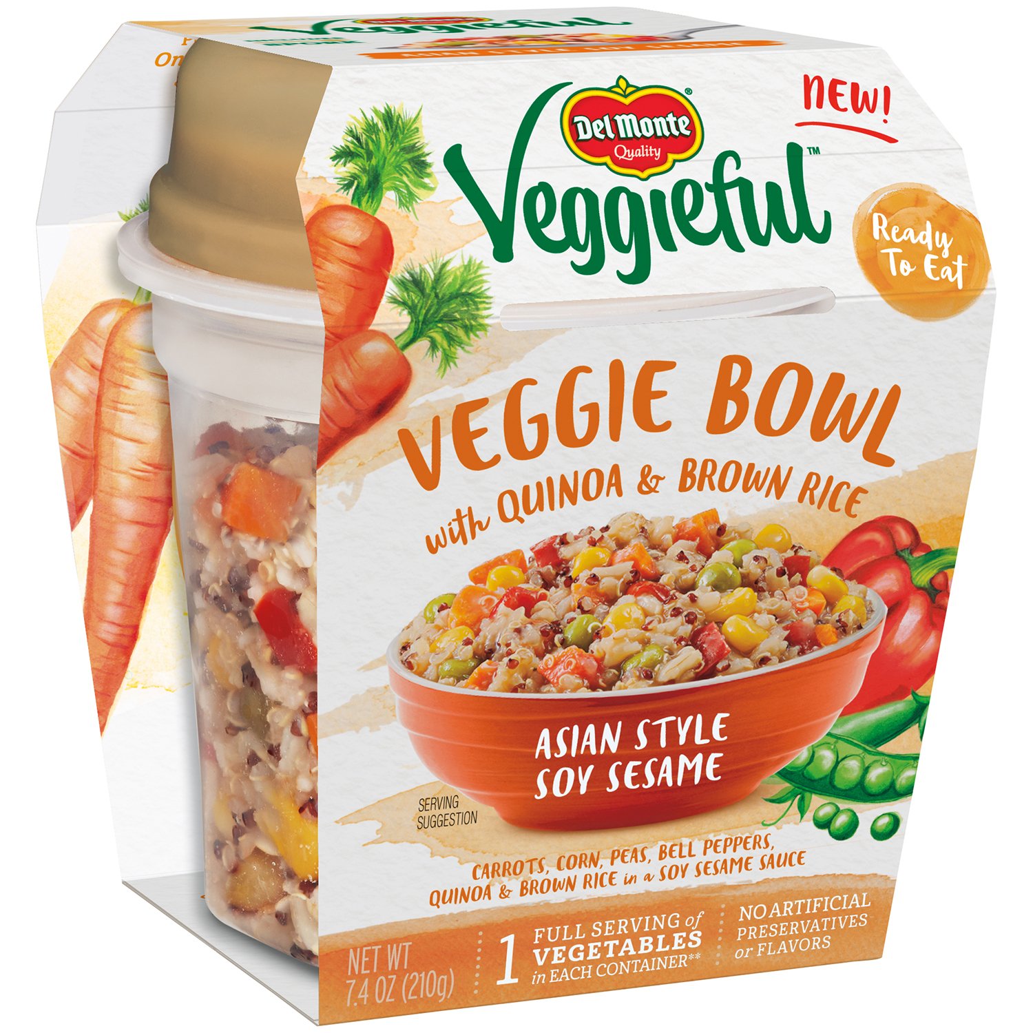 Del Monte Veggieful Asian Style Soy Sesame Veggie Bowl with Quinoa