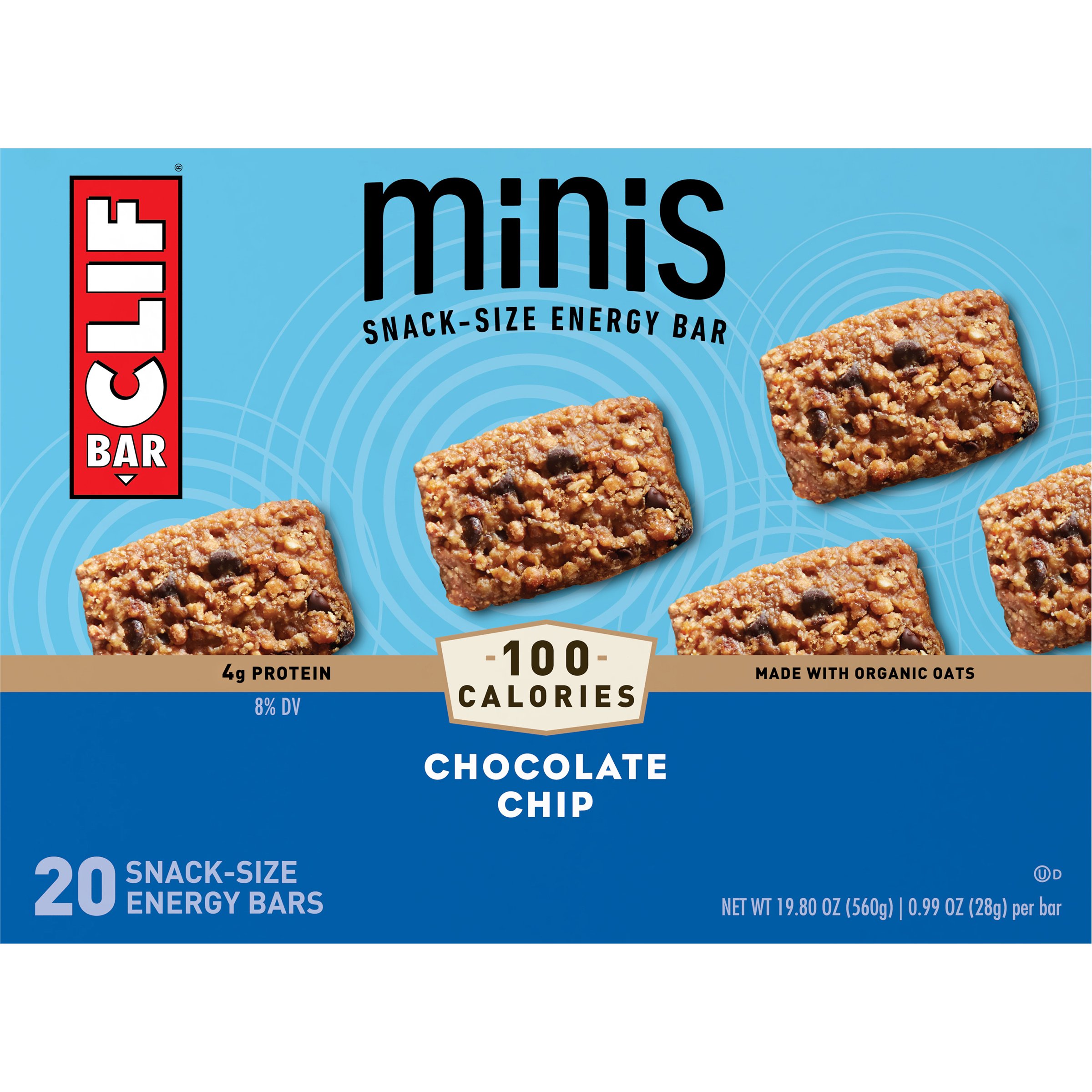 Clif Bar Minis SnackSize Energy Bars Chocolate Chip Shop Granola & snack bars at HEB