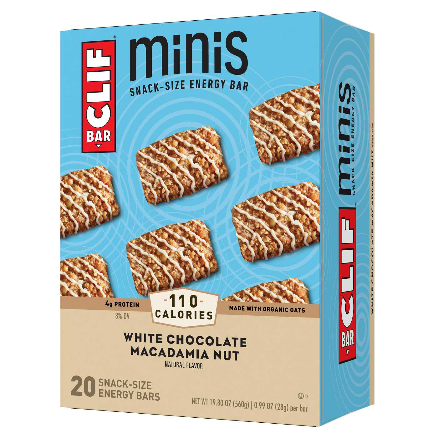 Clif Minis 4g Protein Snack-Size Energy Bars - White Chocolate Macadamia Nut; image 1 of 8