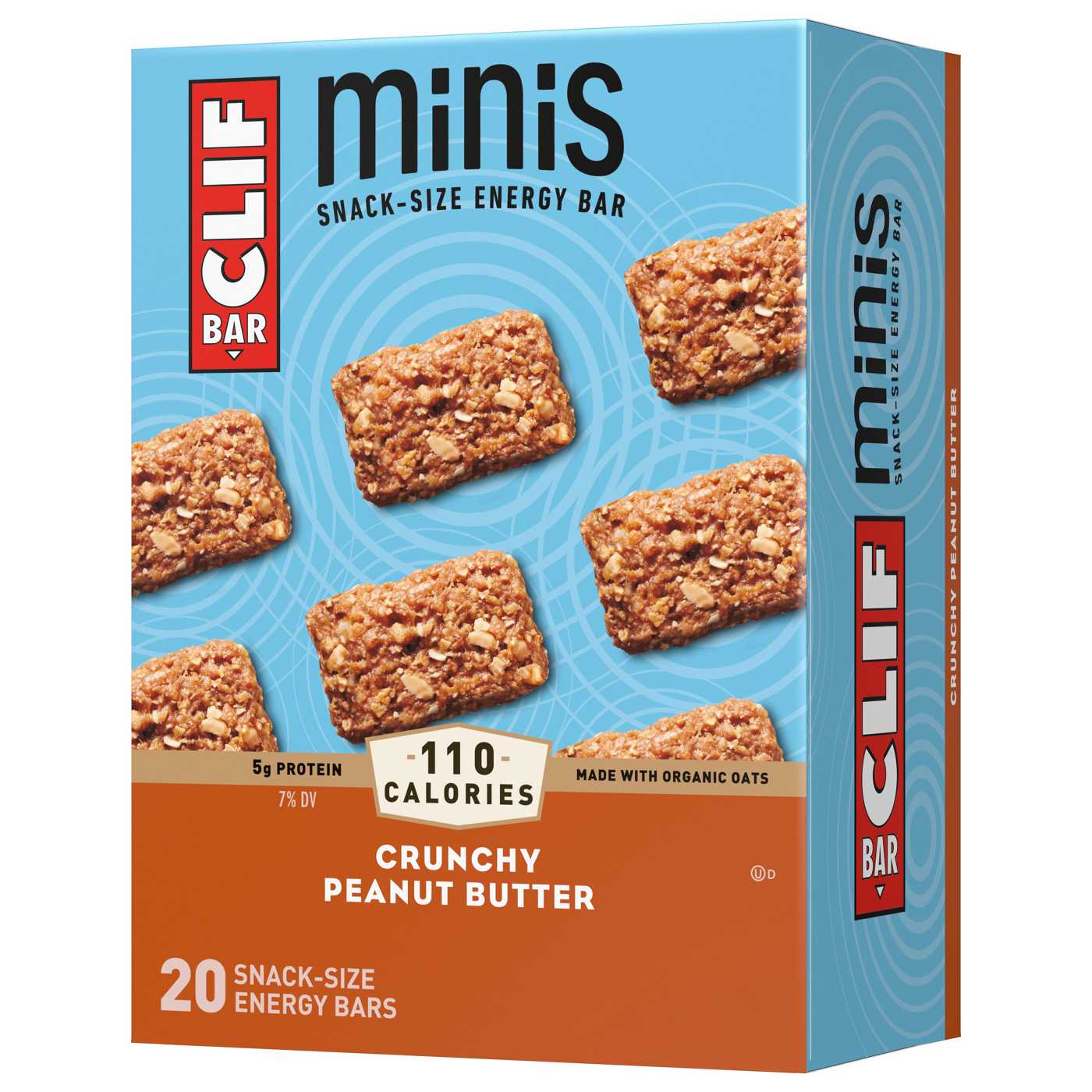 Clif Bar Minis 5g Protein Energy Bars - Crunchy Peanut Butter; image 1 of 9