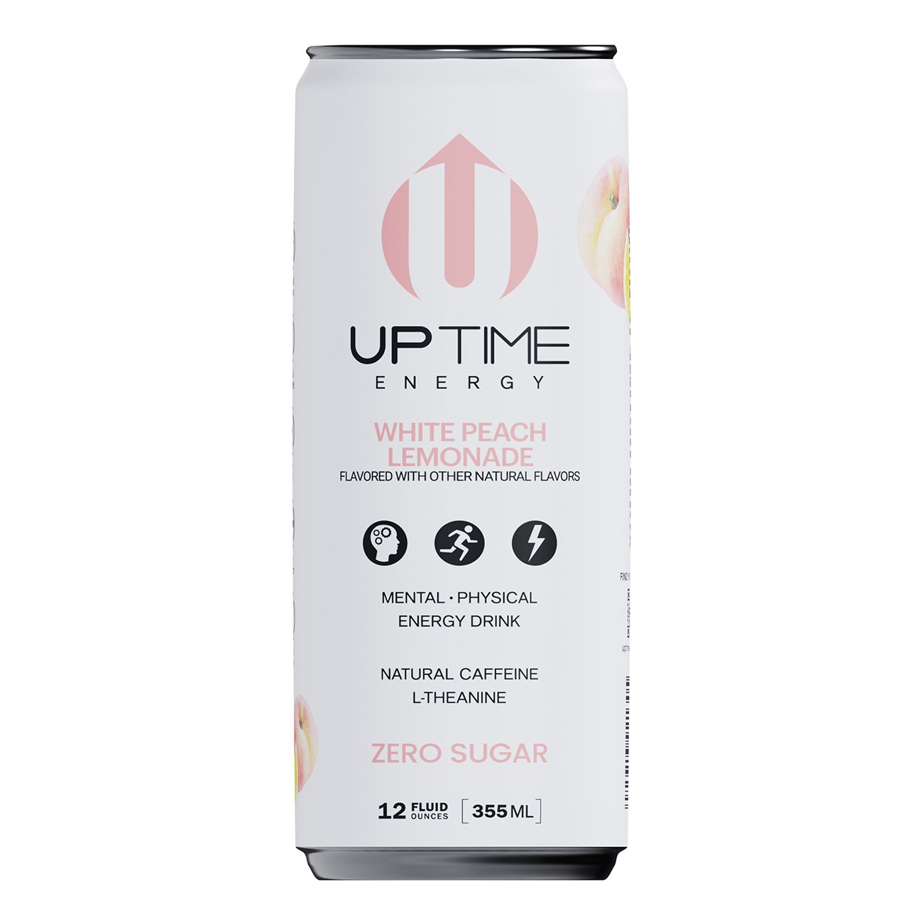UPTIME Sugar Free Energy Drink White Peach Lemonade Shop Diet