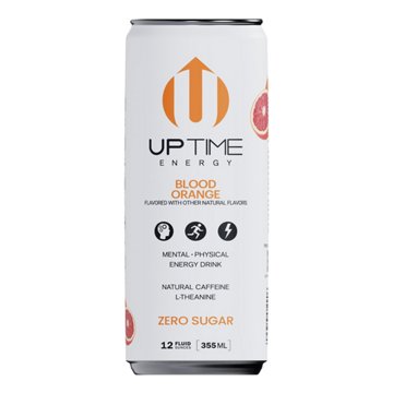 UPTIME Zero Sugar Energy Drink - Blood Orange, 12 oz