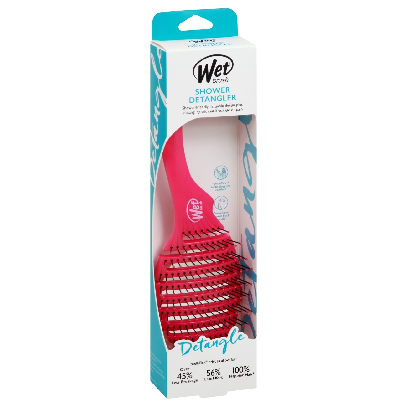 Wet Brush Shower Detangler Pink Shop Brushes & combs at HEB