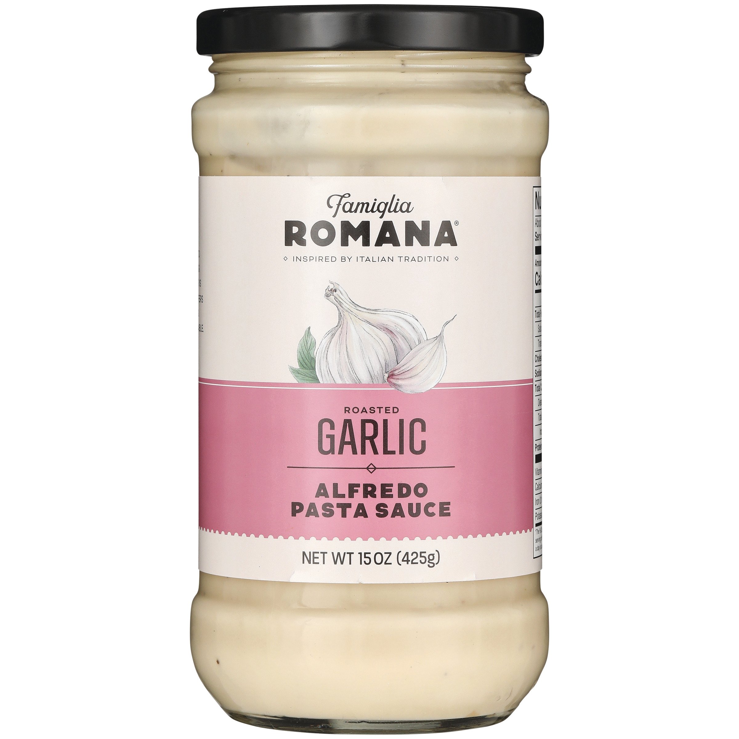 Famiglia Romana Roasted Garlic Alfredo Pasta Sauce Shop Sauces & Marinades at HEB