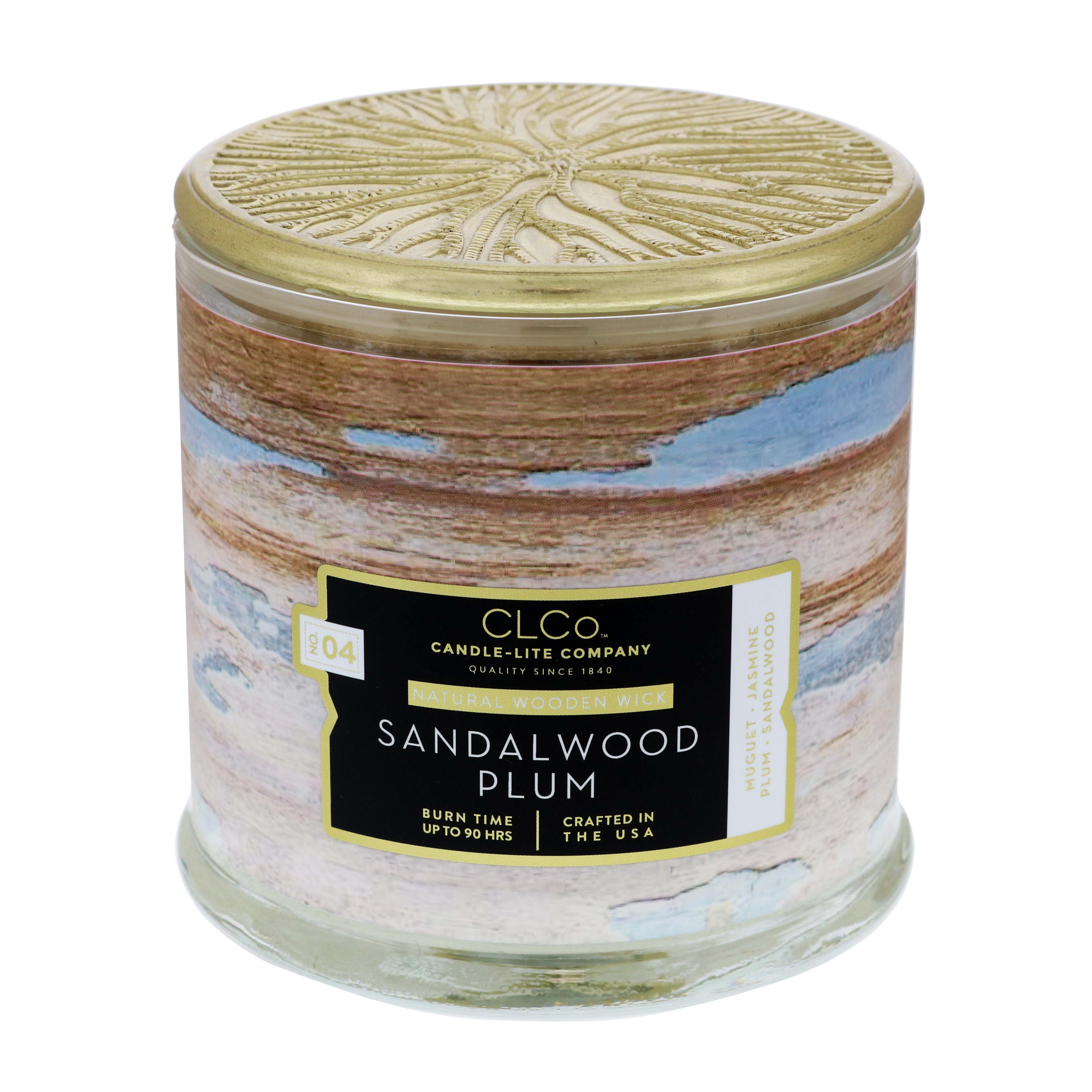 CandleLite Woodwick Sandalwood Plum Scented Candle Shop Candles at HEB