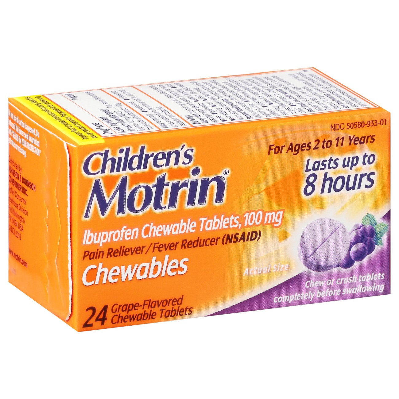 Motrin Children's Ibuprofen Chewable 100 mg Tablets Shop Cough, Cold