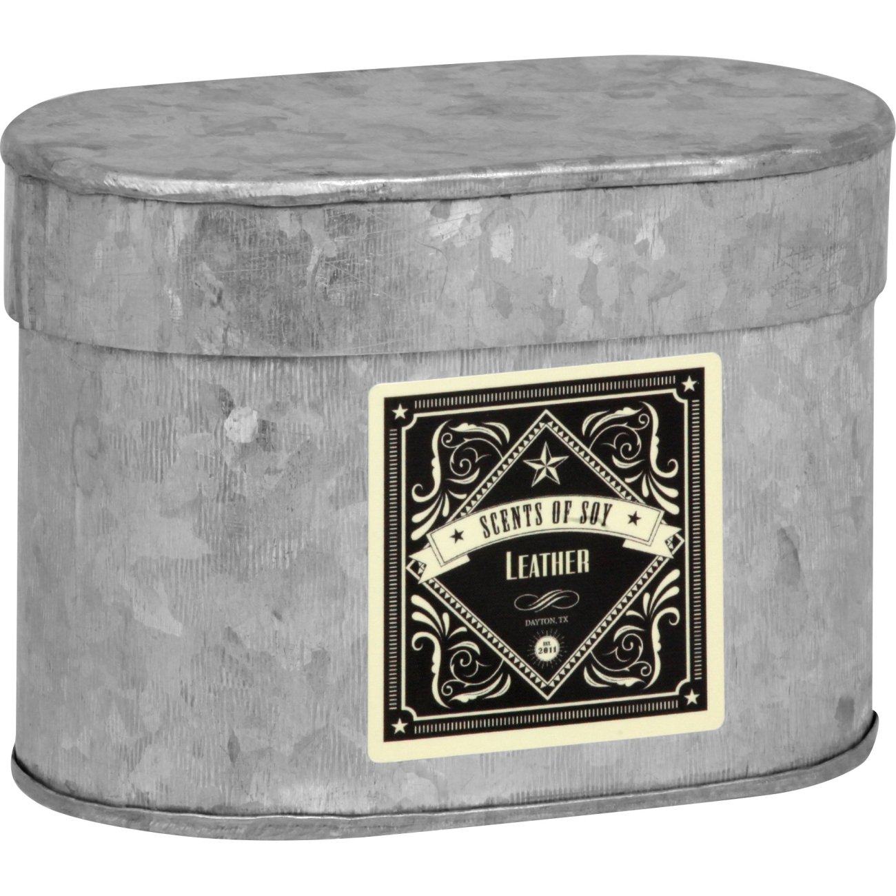 Scents Of Soy Leather Scented Tin Candle, 16 oz