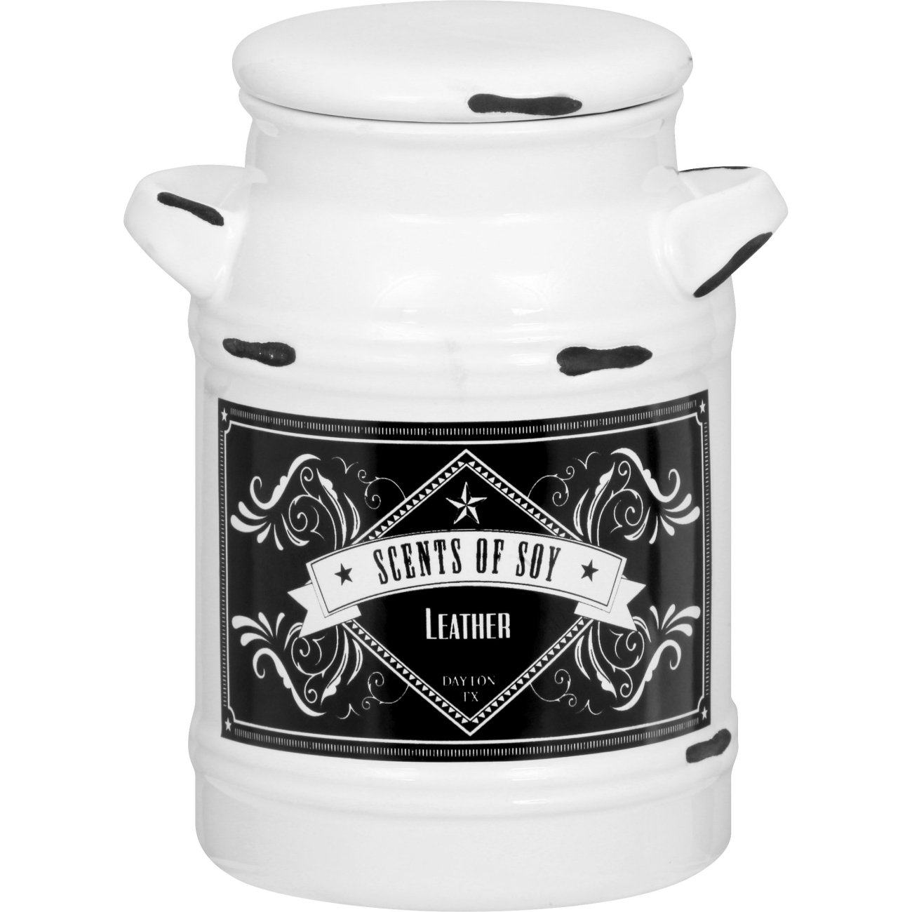 Scents Of Soy Leather Scented Milk Jug Candle, 16 oz