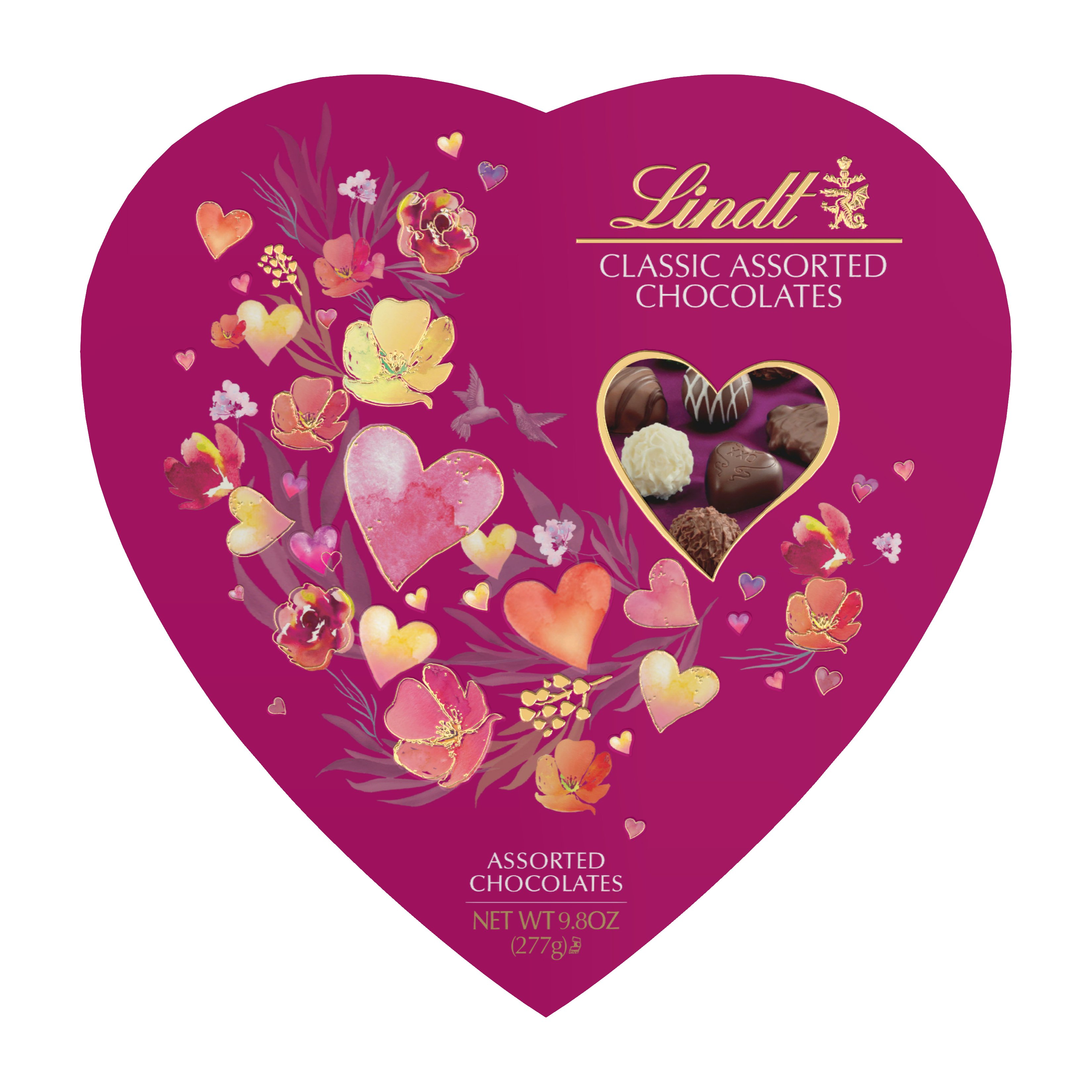 Lindt Valentine Classic Romance Heart Assorted Chocolates Shop Candy At H E B 2626