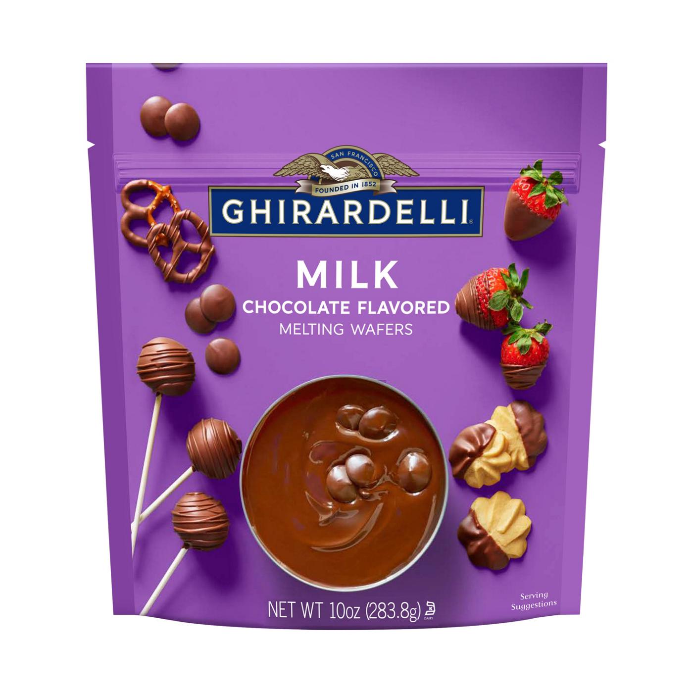 Ghirardelli Milk Chocolate Flavored Melting Wafers; image 1 of 5