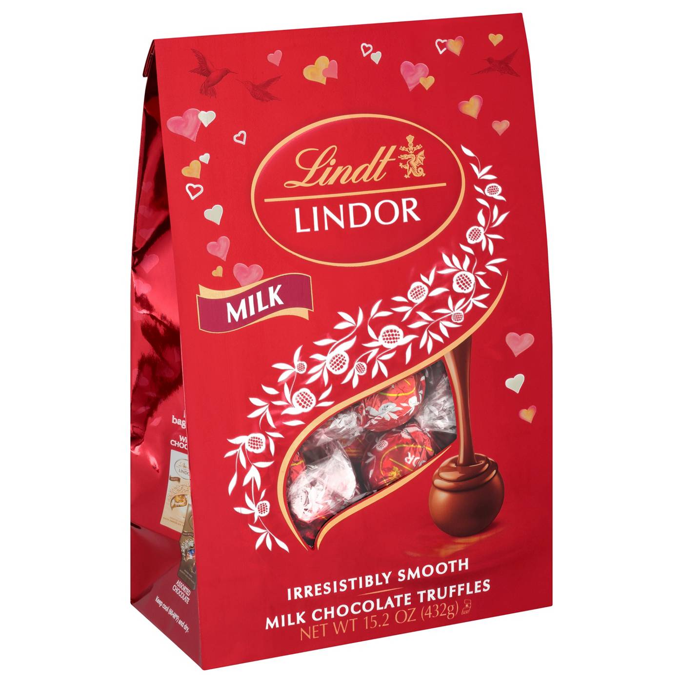 Lindt Lindor Milk Chocolate Truffles Valentine's Candy; image 1 of 2