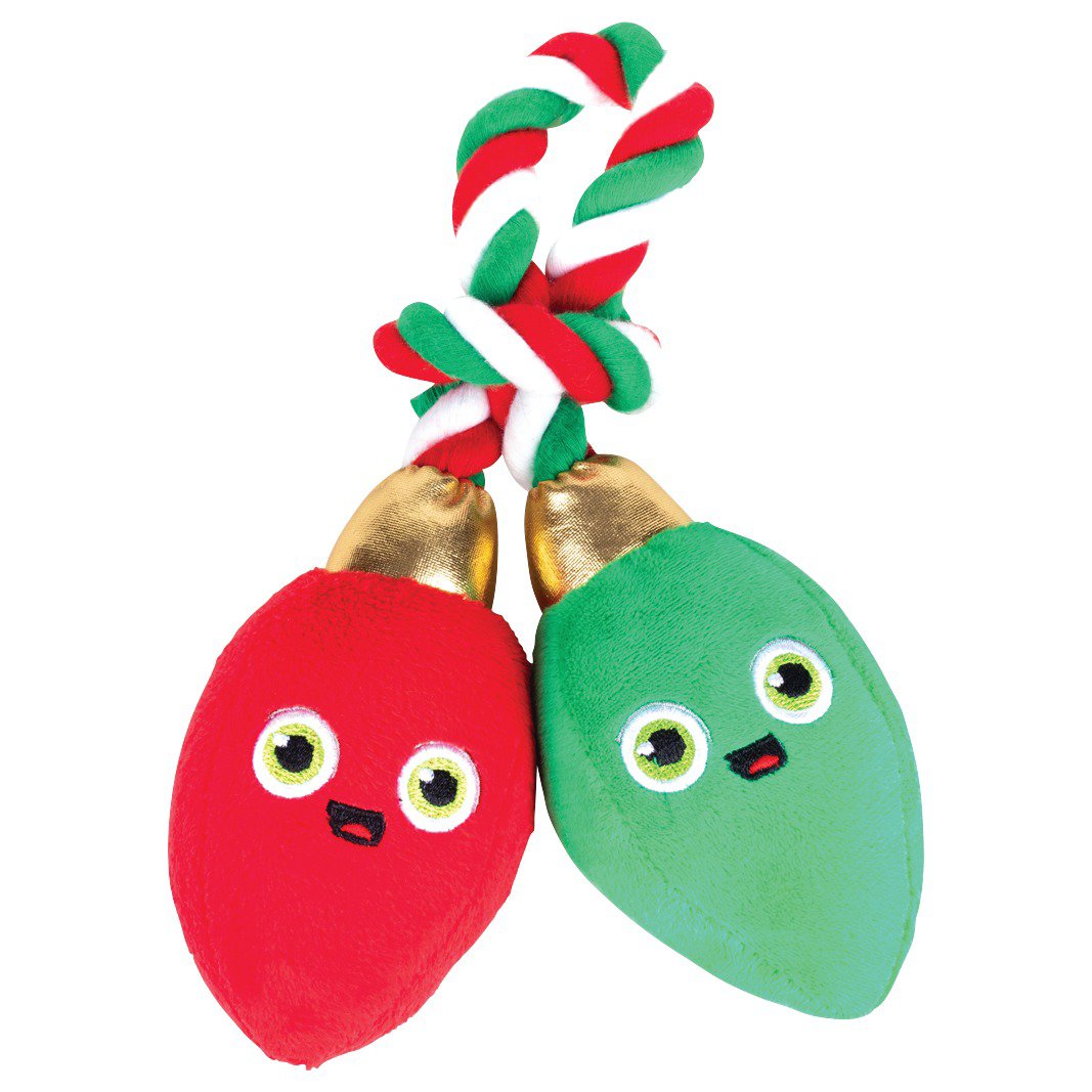 Woof and Whiskers Light Bulbs on Rope Dog Toy Shop Plush Toys at HEB