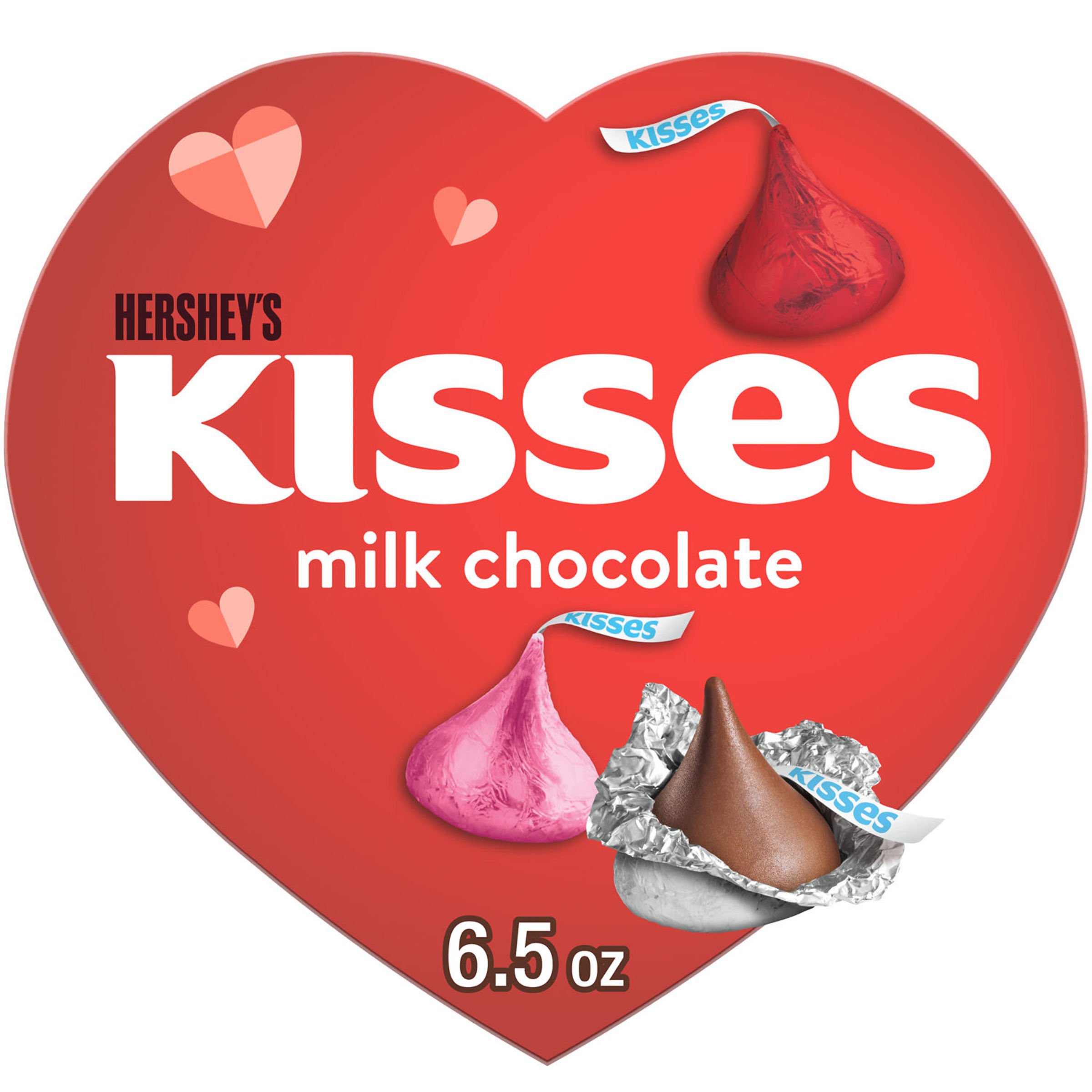 Hershey's Kisses Milk Chocolate Valentine's Candy Heart Box Shop