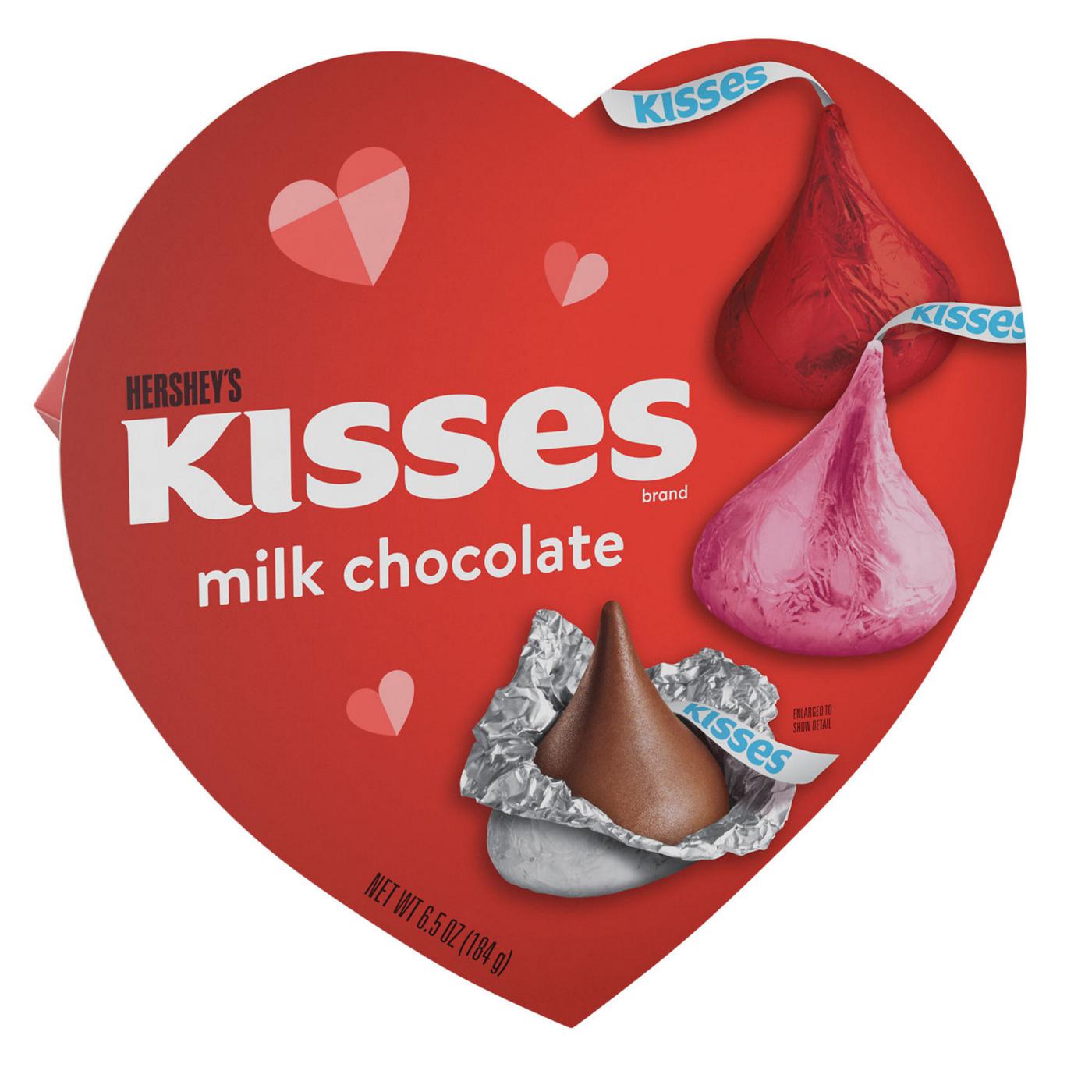 Hershey's Kisses Milk Chocolate Valentine's Candy Heart Gift Box; image 7 of 8