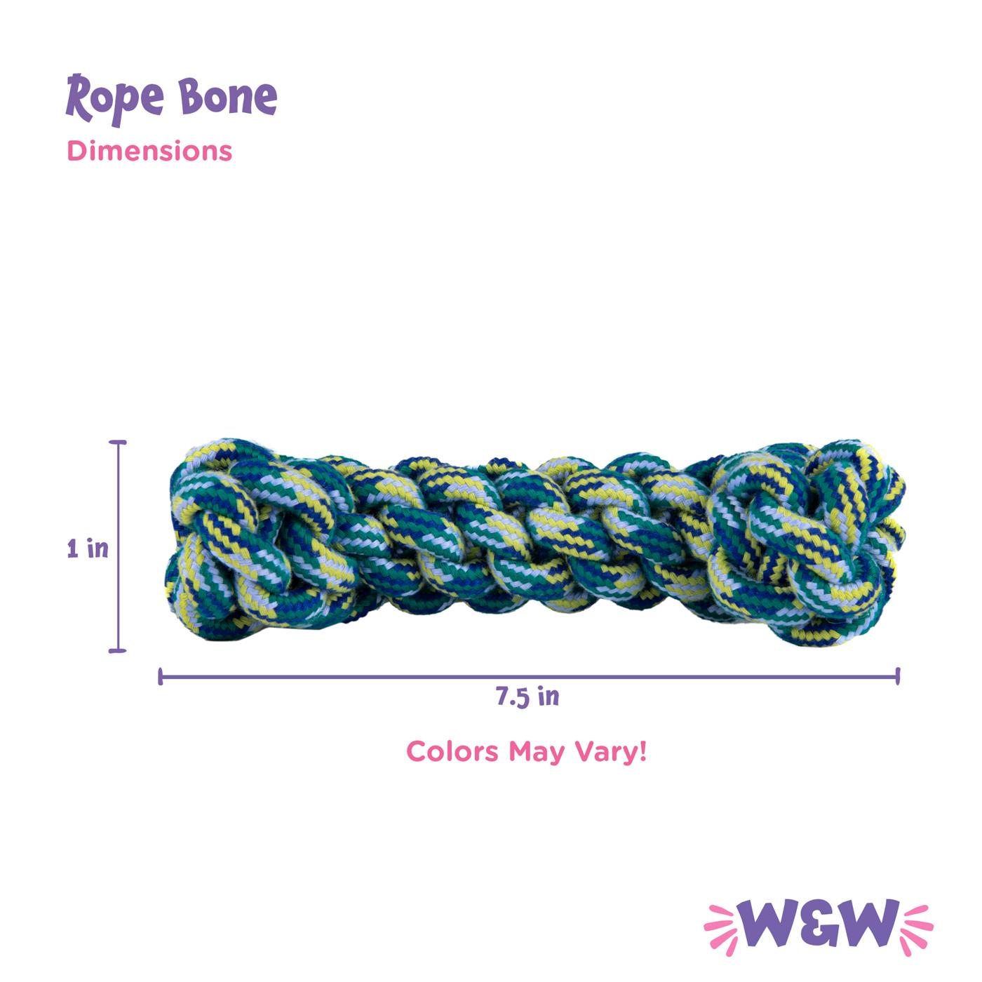 Woof & Whiskers Bone Rope Dog Toy; image 2 of 2