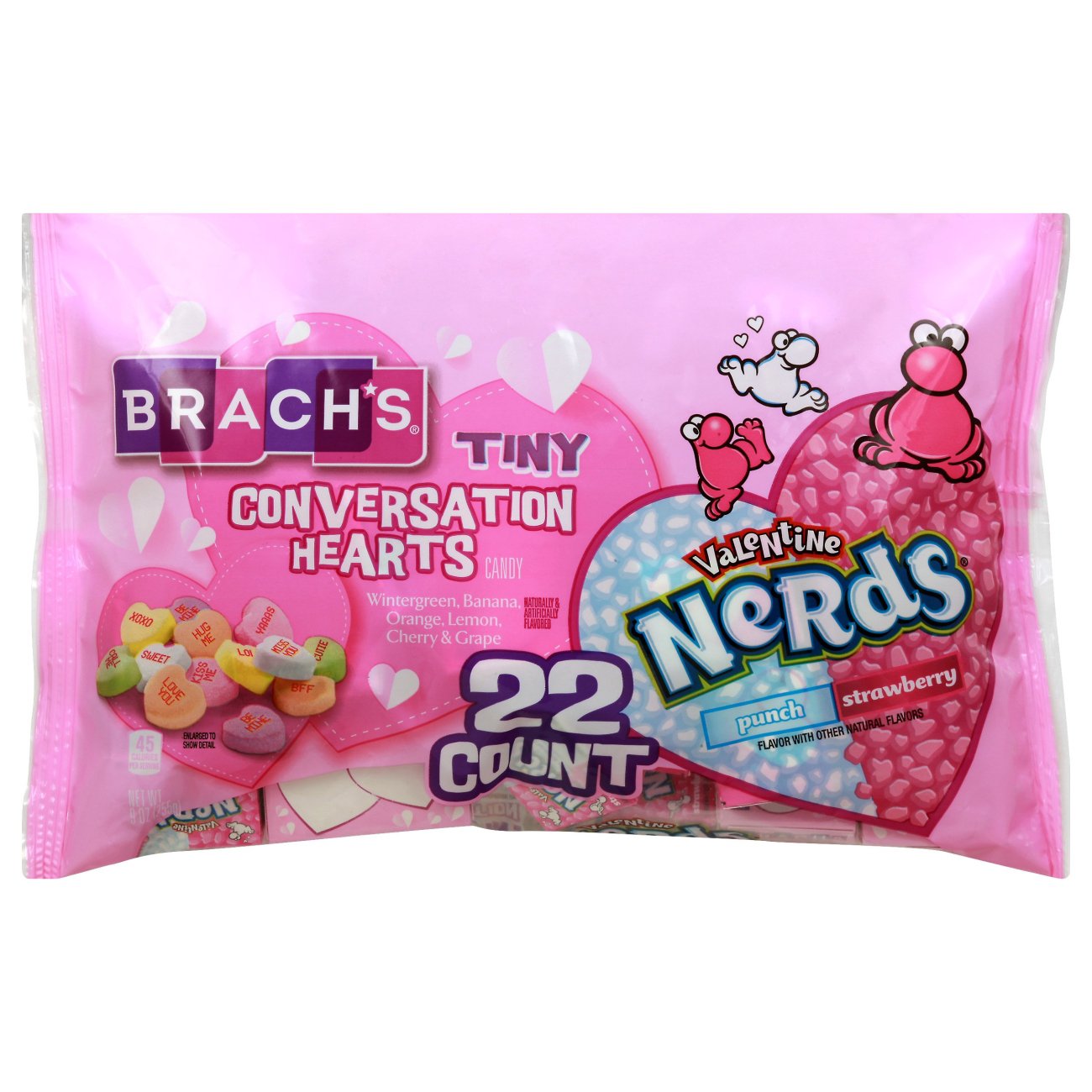 Brachs Valentine Tiny Conversation Heart and Nerds Valentine Mini Box