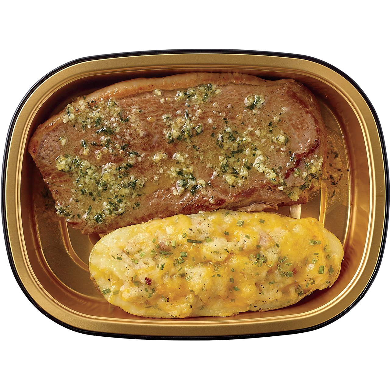 Meal Simple By H-E-B Beef Petite Sirloin Steak & Loaded Potato Boat ...