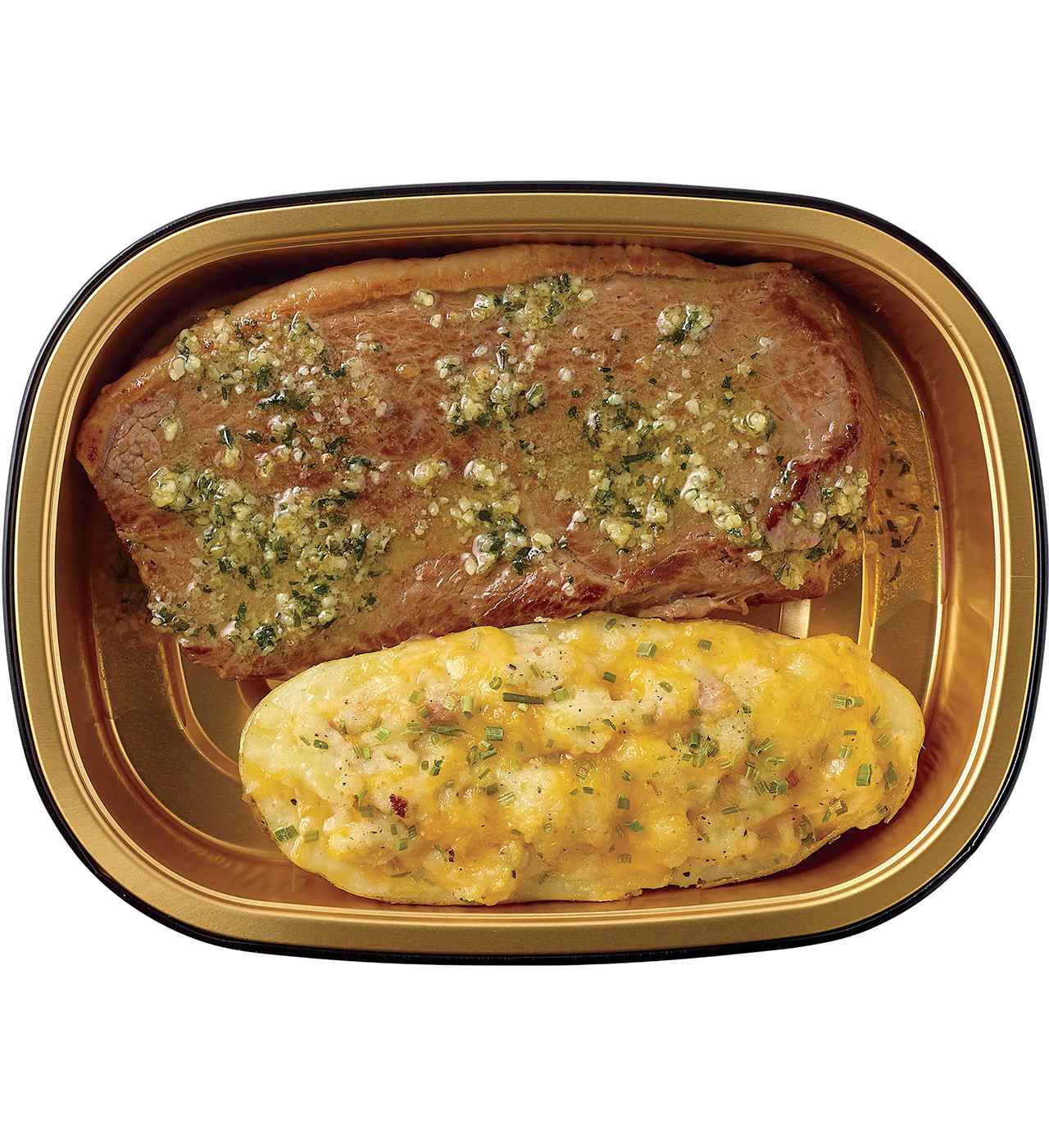 Meal Simple by H-E-B Beef Petite Sirloin Steak & Loaded Potato Boat; image 1 of 2