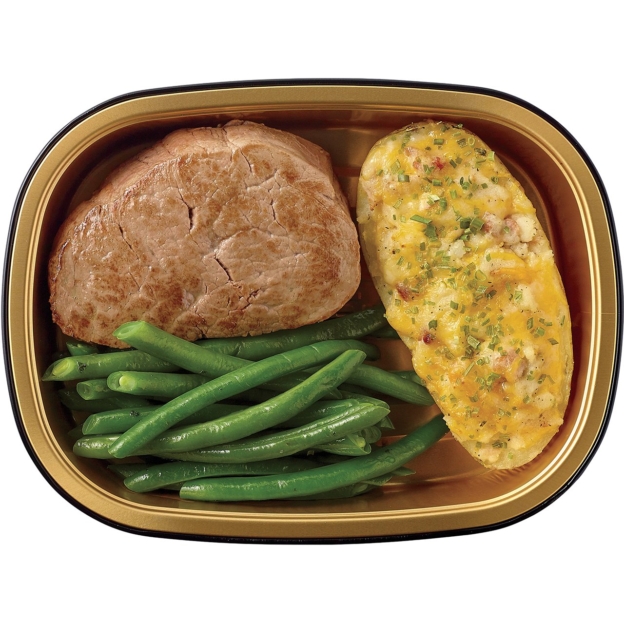 H-E-B Meal Simple Beef Tenderloin Steak with Loaded Potato Boat & Green Beans - Shop Entrees ...