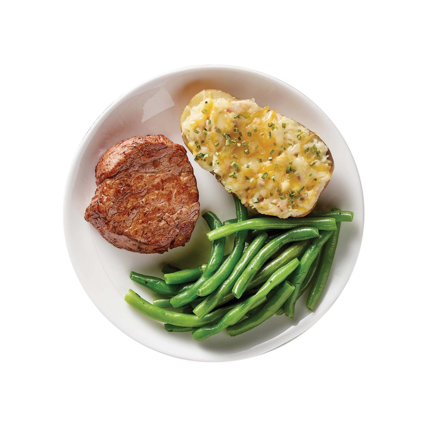 Meal Simple by H-E-B Beef Tenderloin Steak with Loaded Potato Boat & Green Beans; image 2 of 2