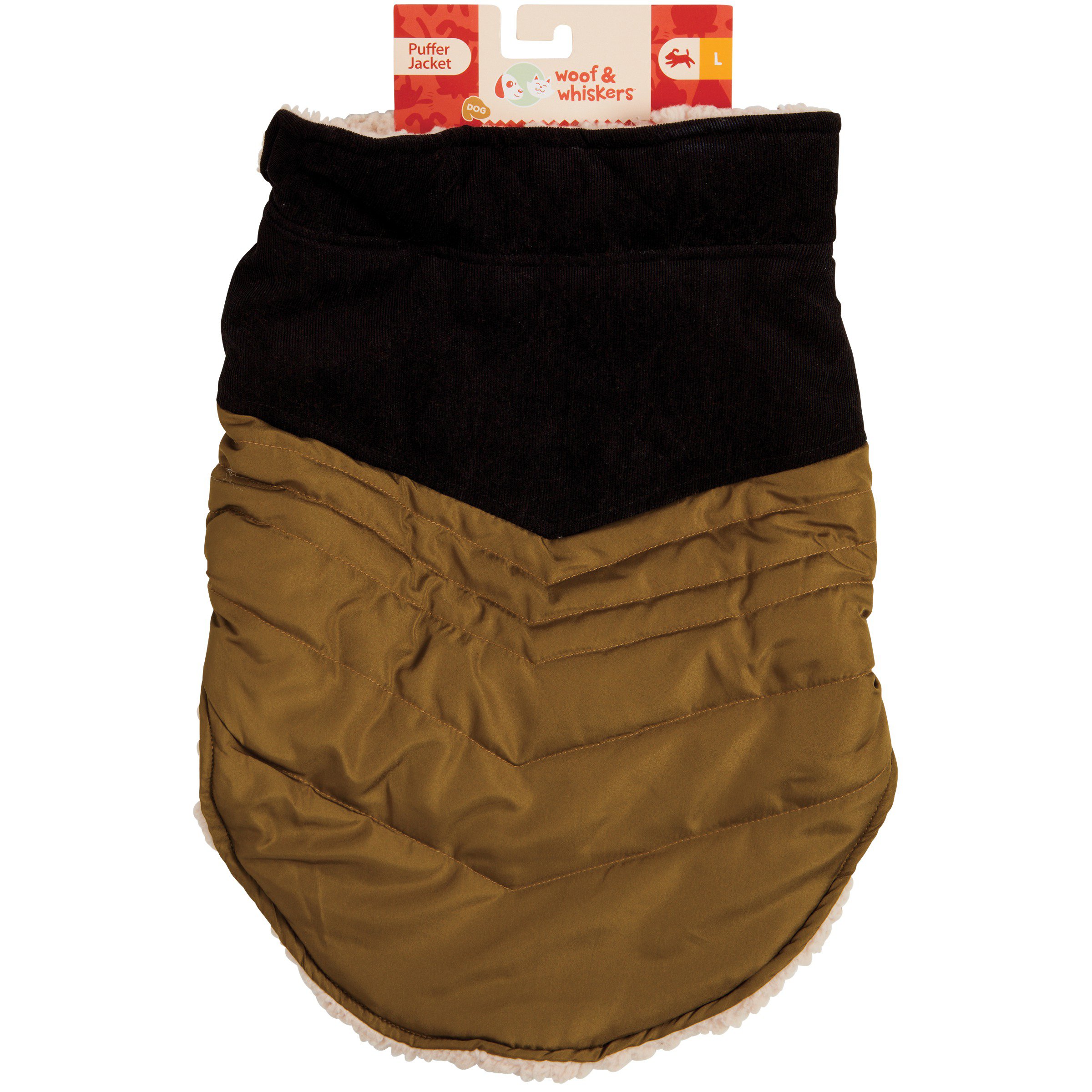 Woof and Whiskers Large Dog Puffer Jacket - Shop Clothes at H-E-B