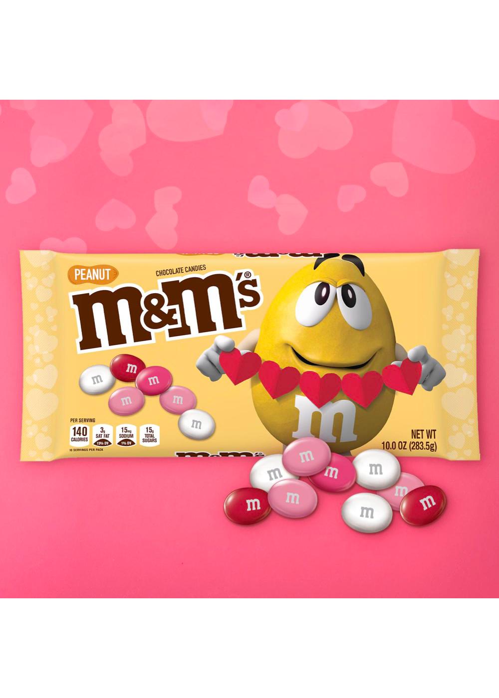 M&M'S Peanut Chocolate Valentine's Candy; image 2 of 7