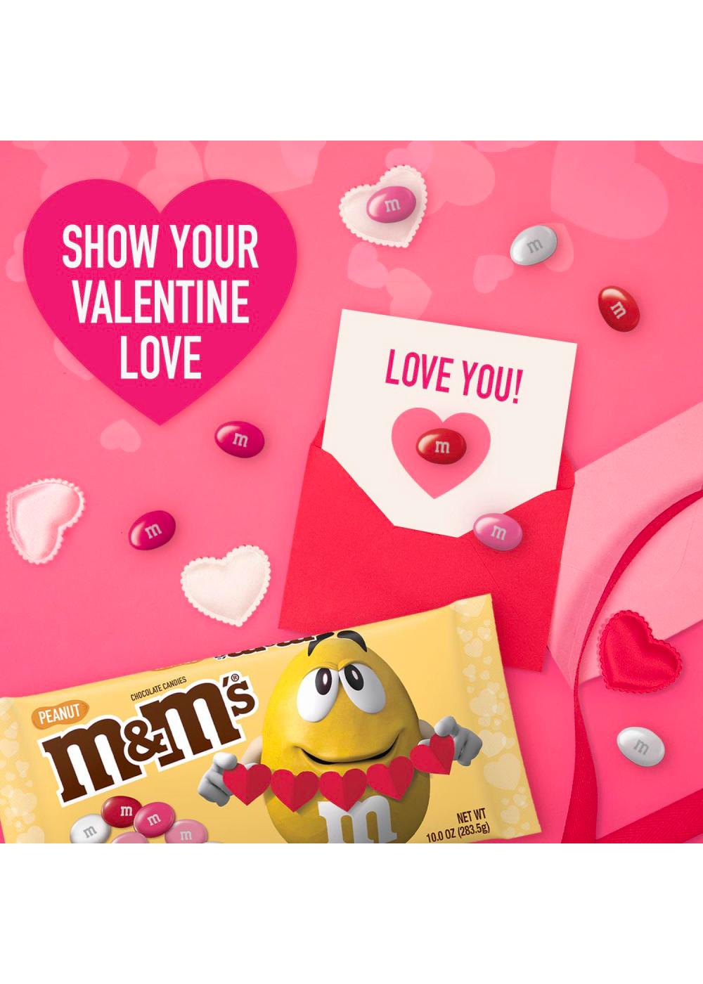 M&M'S Peanut Chocolate Valentine's Candy; image 7 of 7