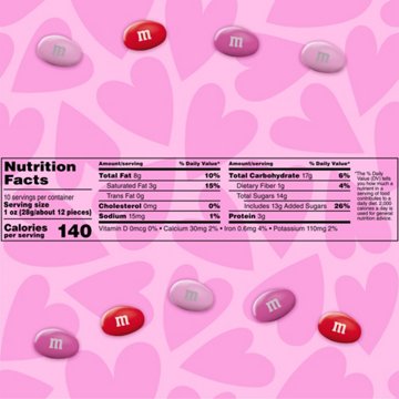 M&M'S Peanut Chocolate Valentine's Candy